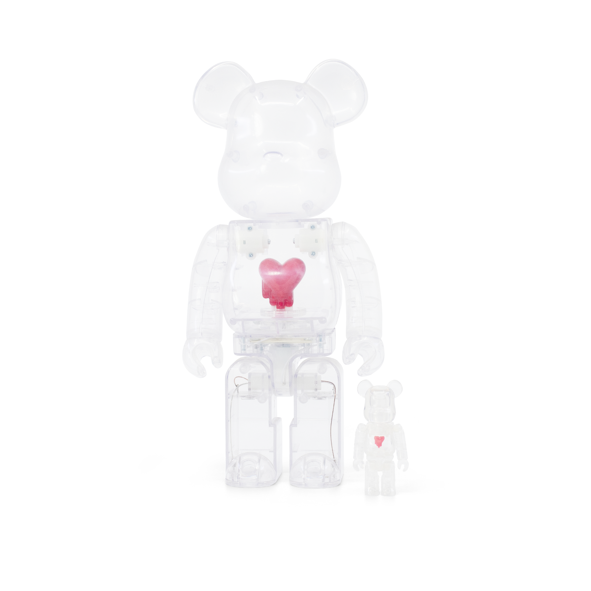 BEARBRICK EMOTIONALLY UNAVAILABLE HEART 100% & 400% SET