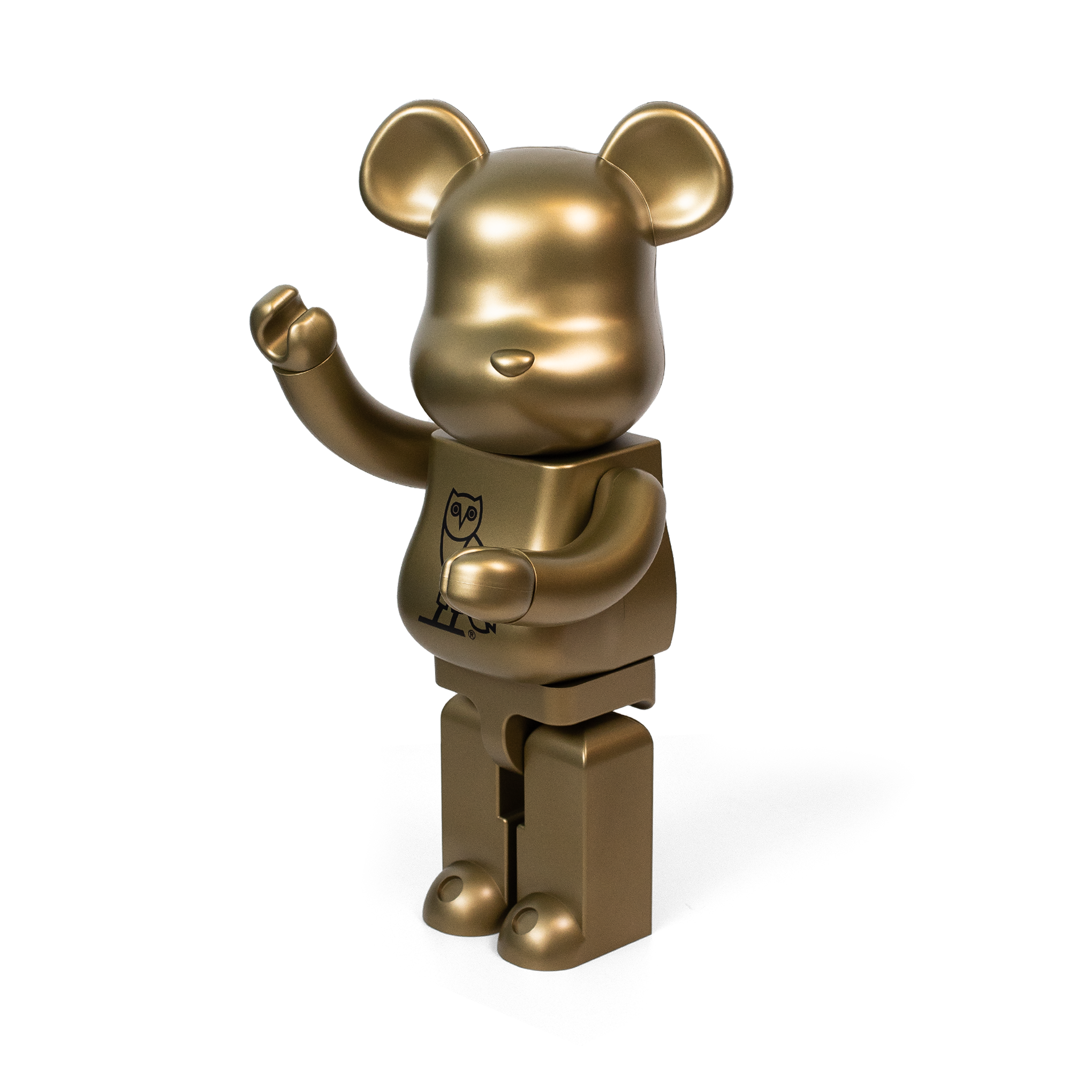 BEARBRICK OVO OWL GOLD 1000%