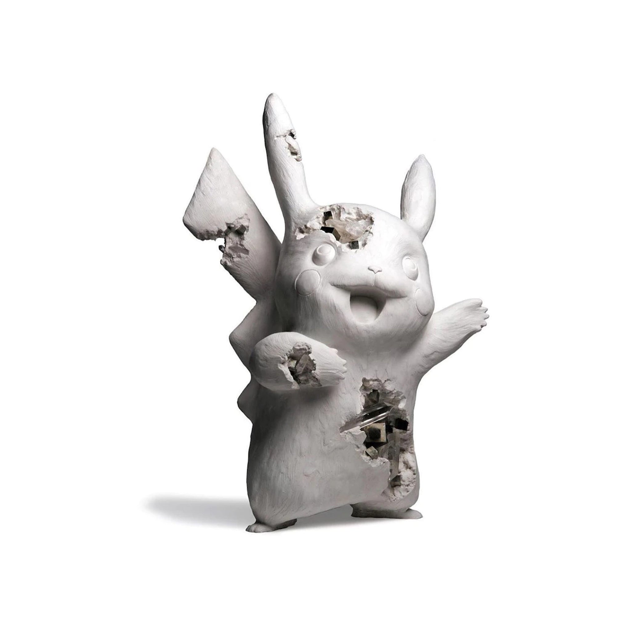 DANIEL ARSHAM POKEMON CRYSTALIZED PIKACHU FUTURE RELIC WHITE