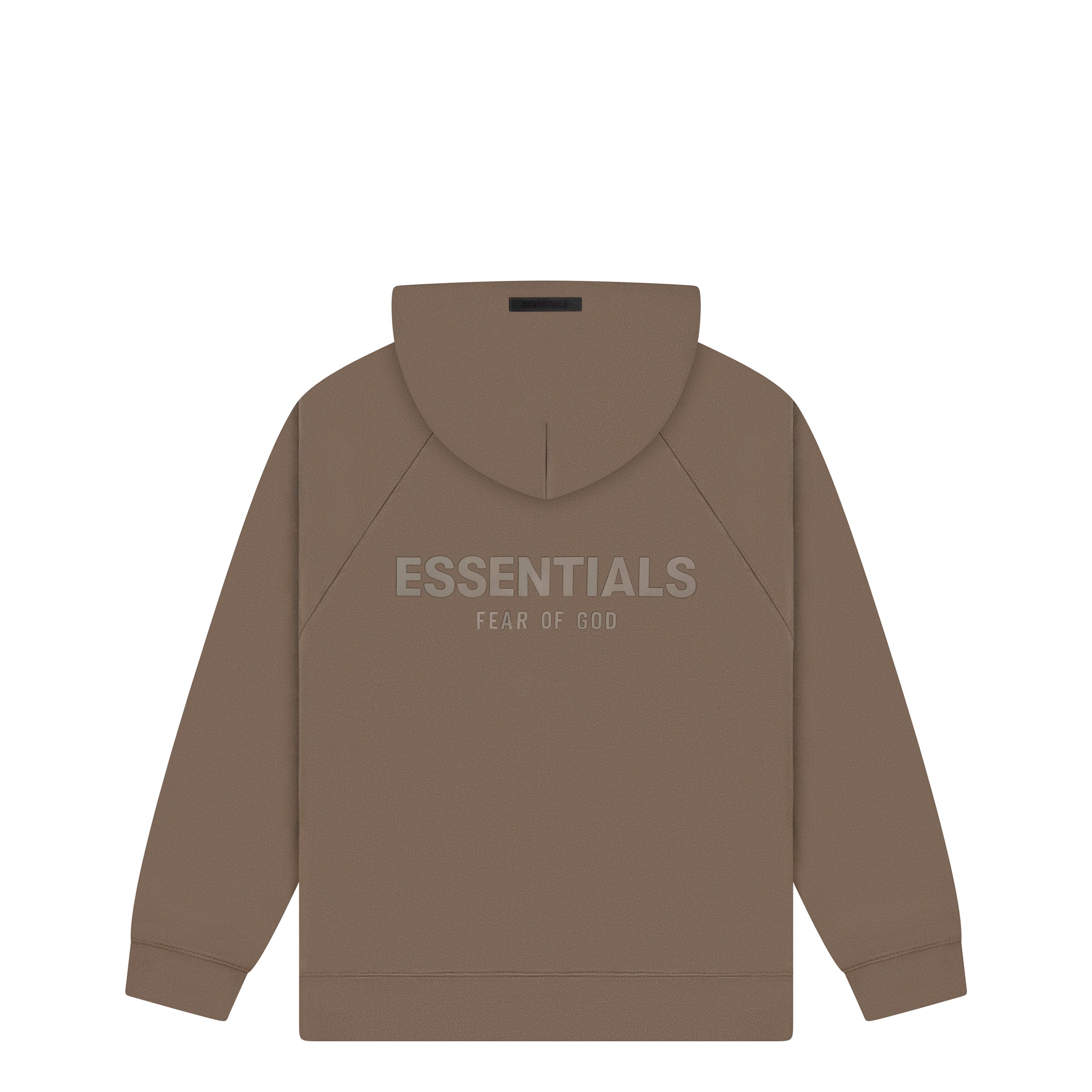 ESSENTIALS BACK LOGO HOODIE HARVEST