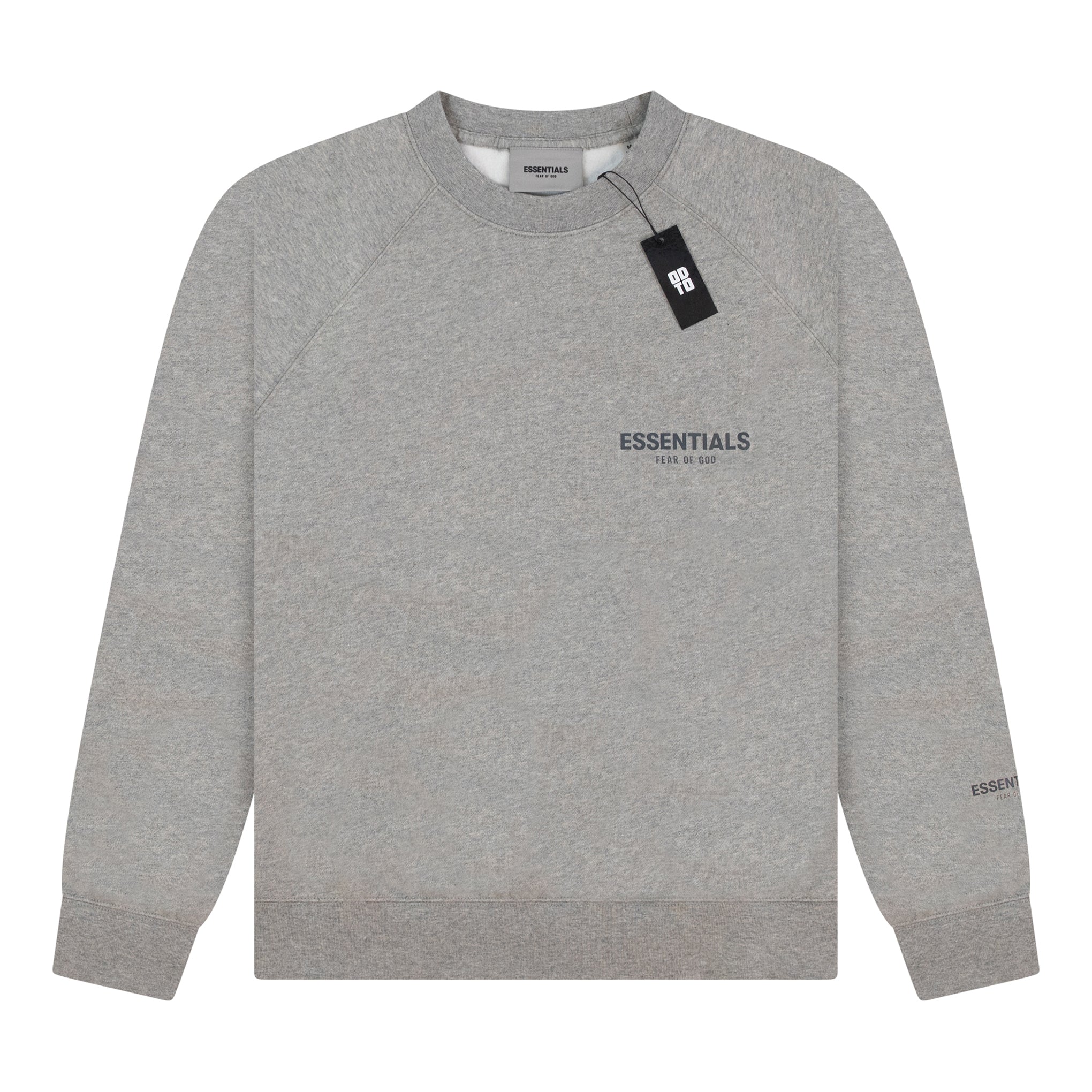 ESSENTIALS CORE CREWNECK DARK HEATHER OATMEAL