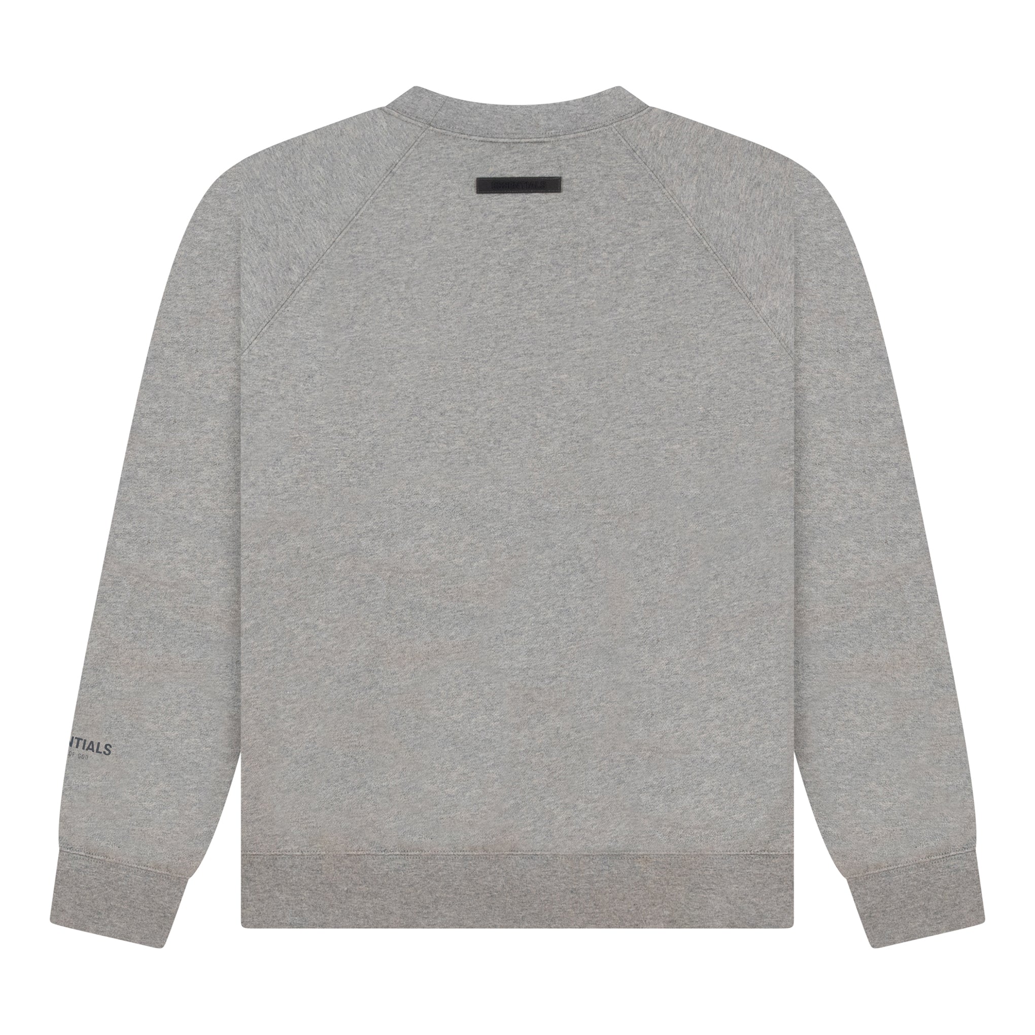 ESSENTIALS CORE CREWNECK DARK HEATHER OATMEAL