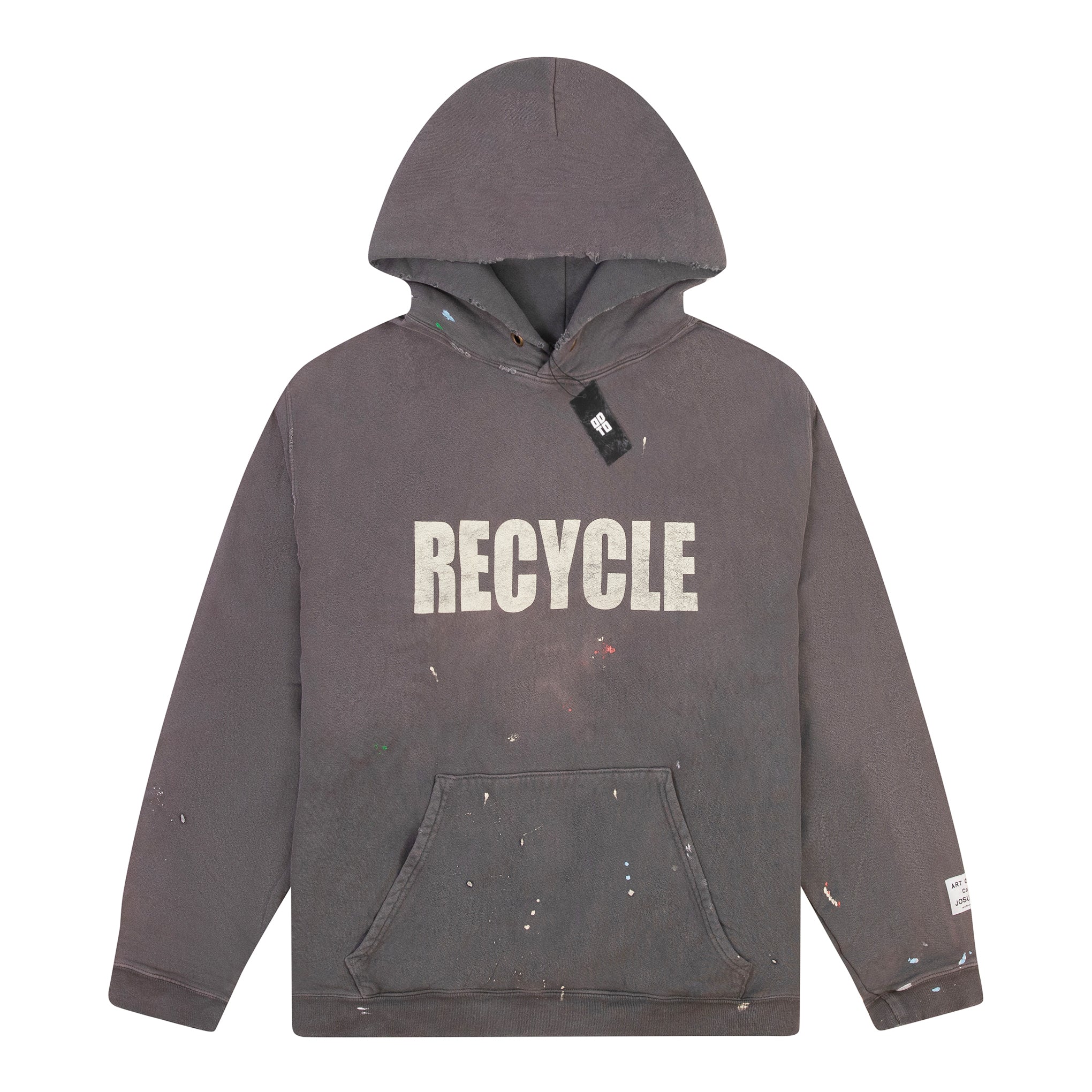 GALLERY DEPT. 90'S RECYCLE HOODIE WASHED BLACK