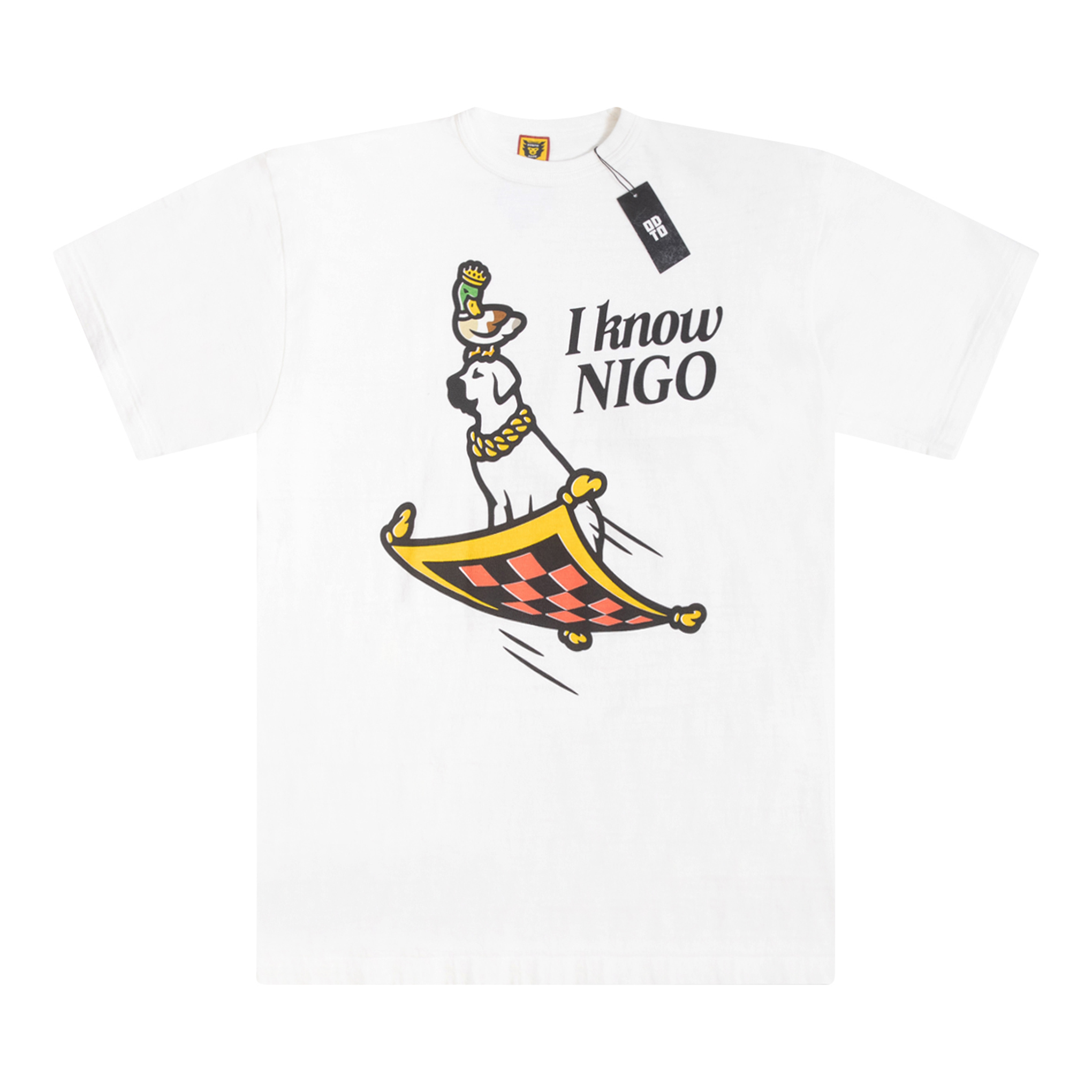 HUMAN MADE I KNOW NIGO TEE WHITE