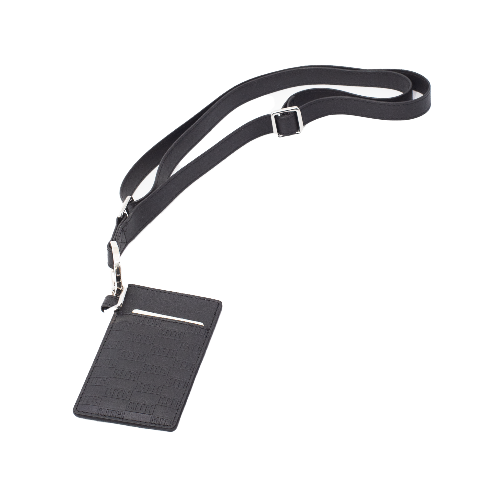 KITH LEATHER LANYARD BLACK