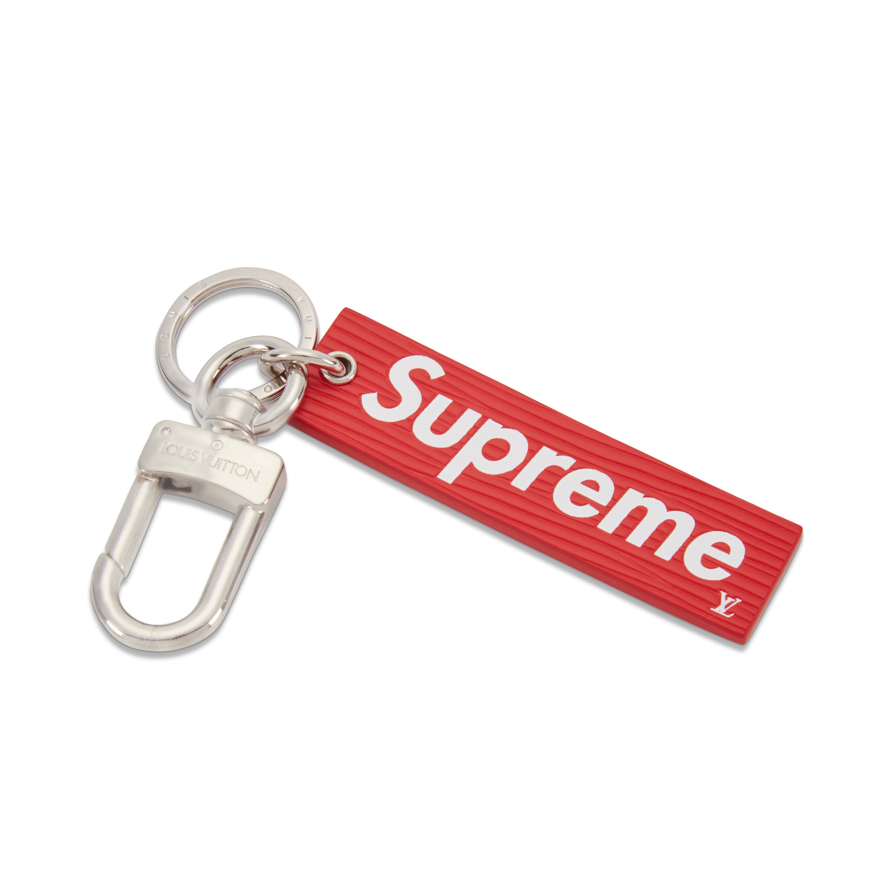 LOUIS VUITTON SUPREME EPI KEYCHAIN RED