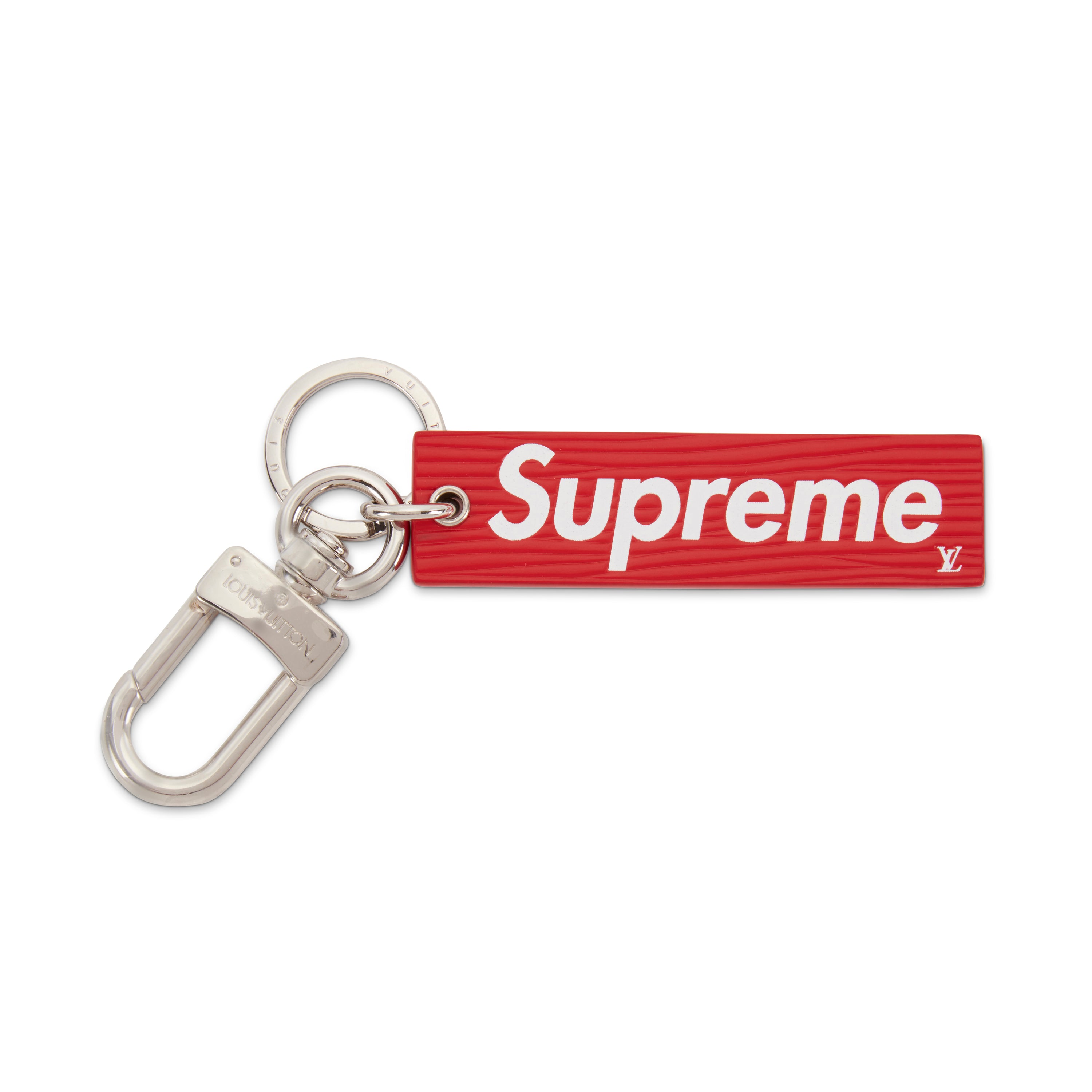 LOUIS VUITTON SUPREME EPI KEYCHAIN RED