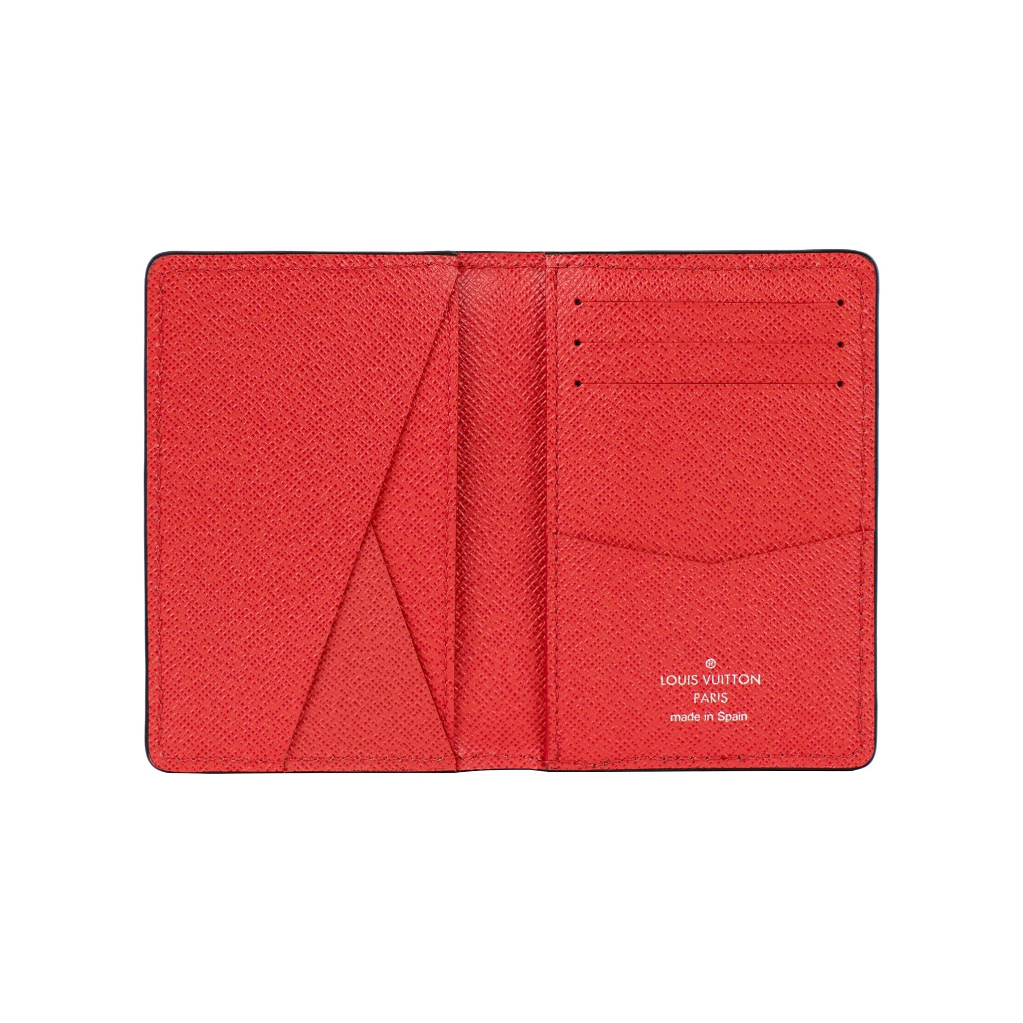 LOUIS VUITTON SUPREME POCKET ORGANIZER RED