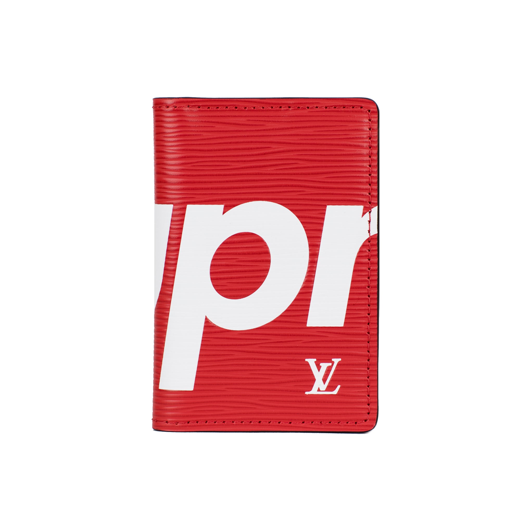 LOUIS VUITTON SUPREME POCKET ORGANIZER RED