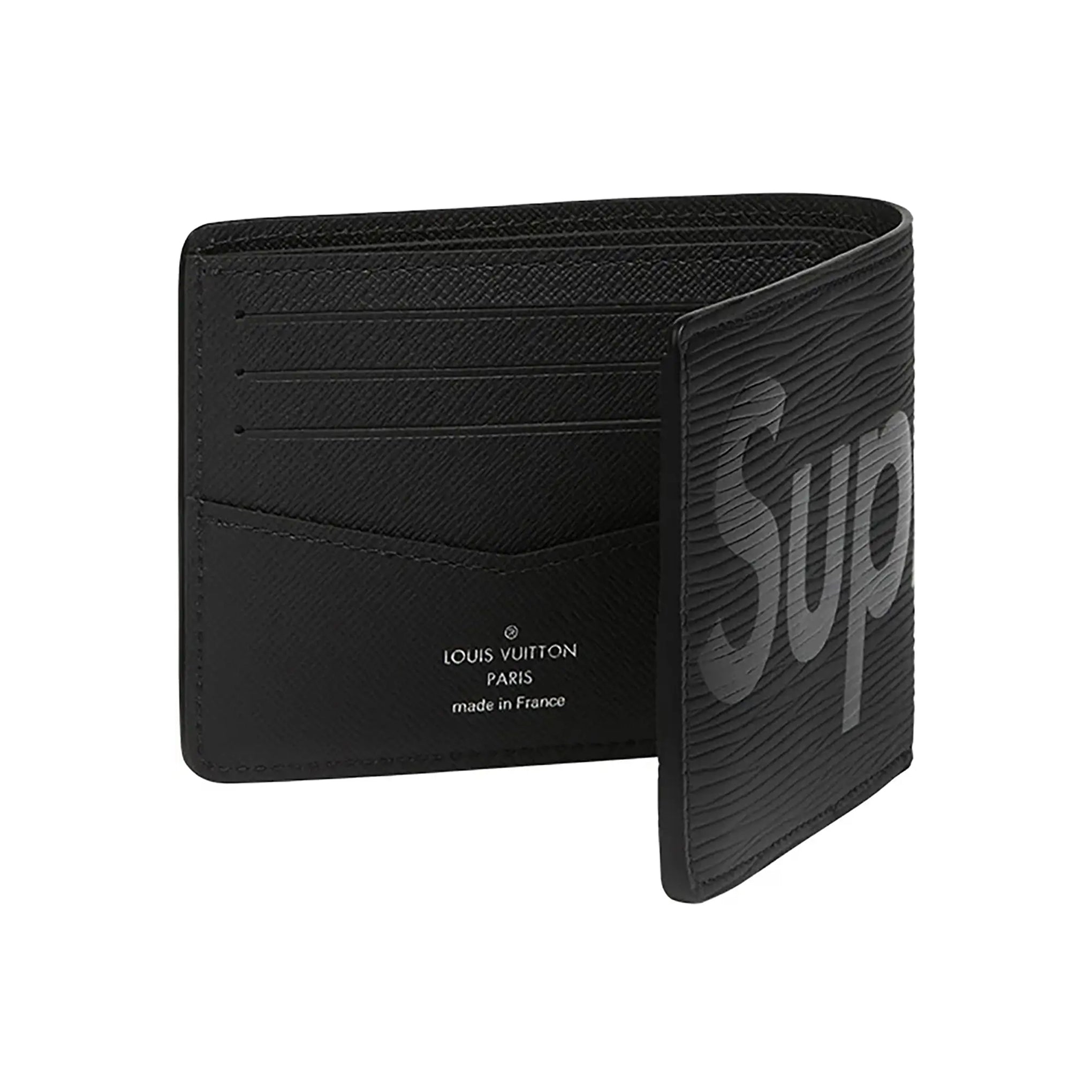 LOUIS VUITTON SUPREME SLENDER WALLET BLACK