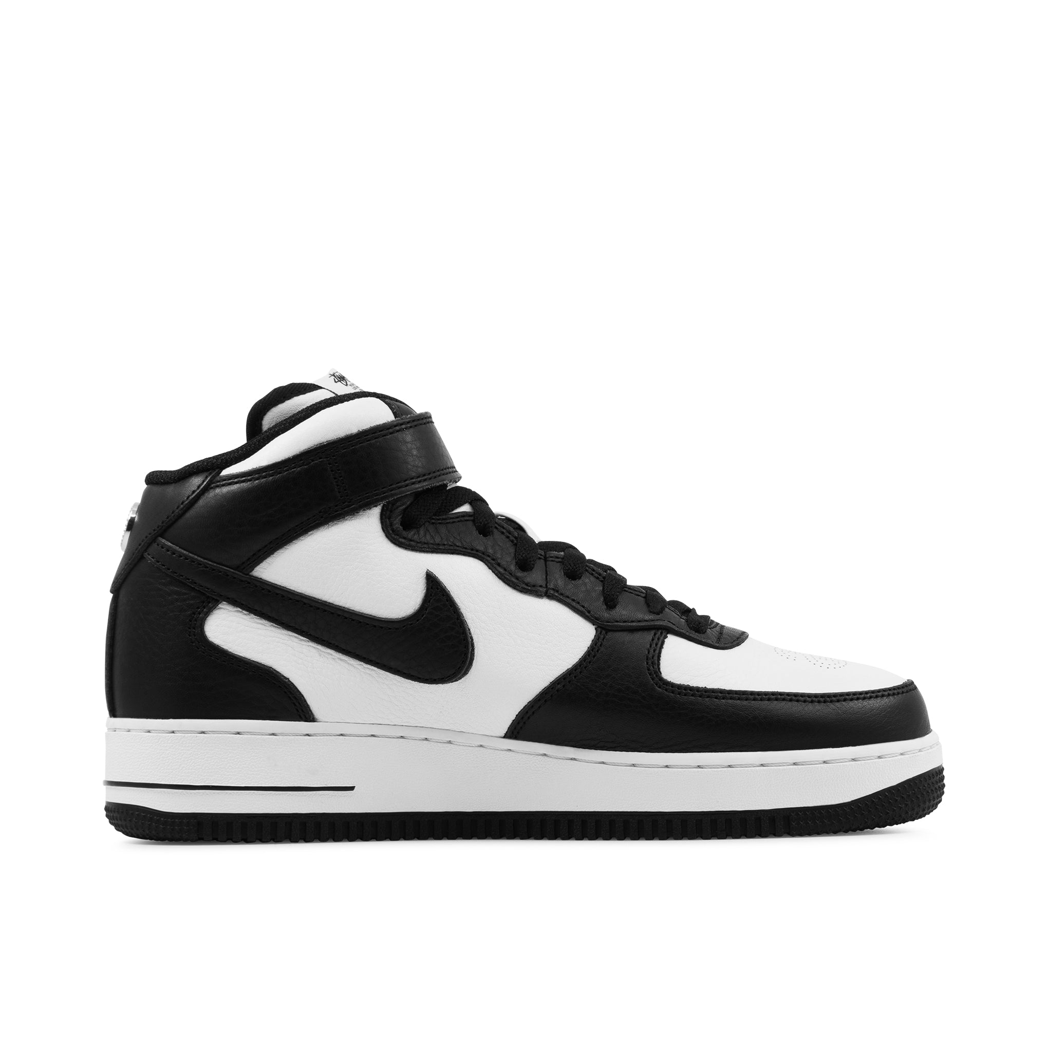 NIKE AIR FORCE 1 MID STUSSY BLACK LIGHT BONE