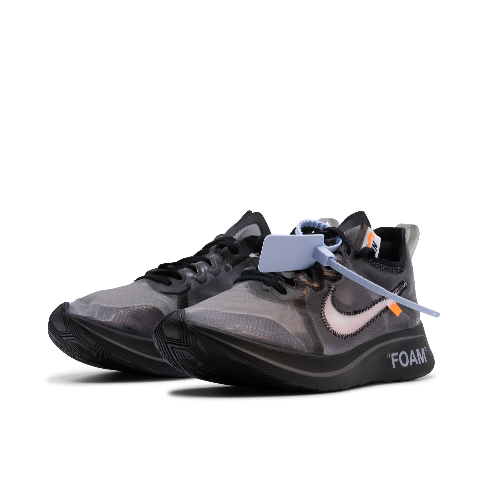 nike off white black zoom fly