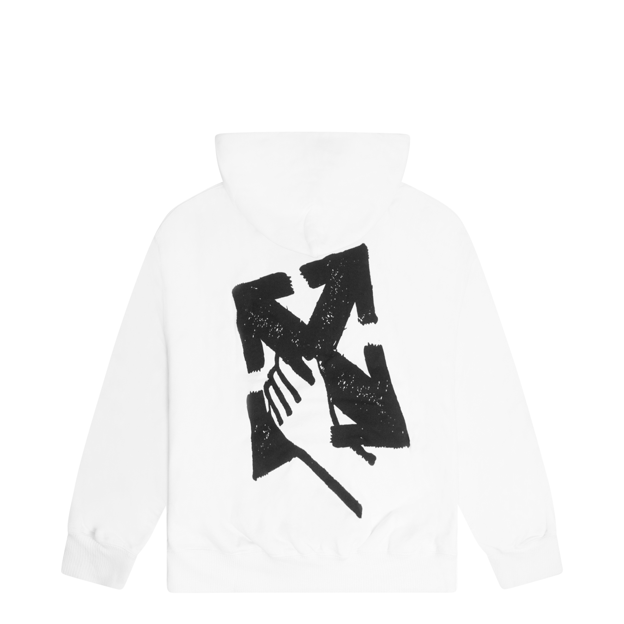 OFF-WHITE HAND ARROW BOXY HOODIE WHITE