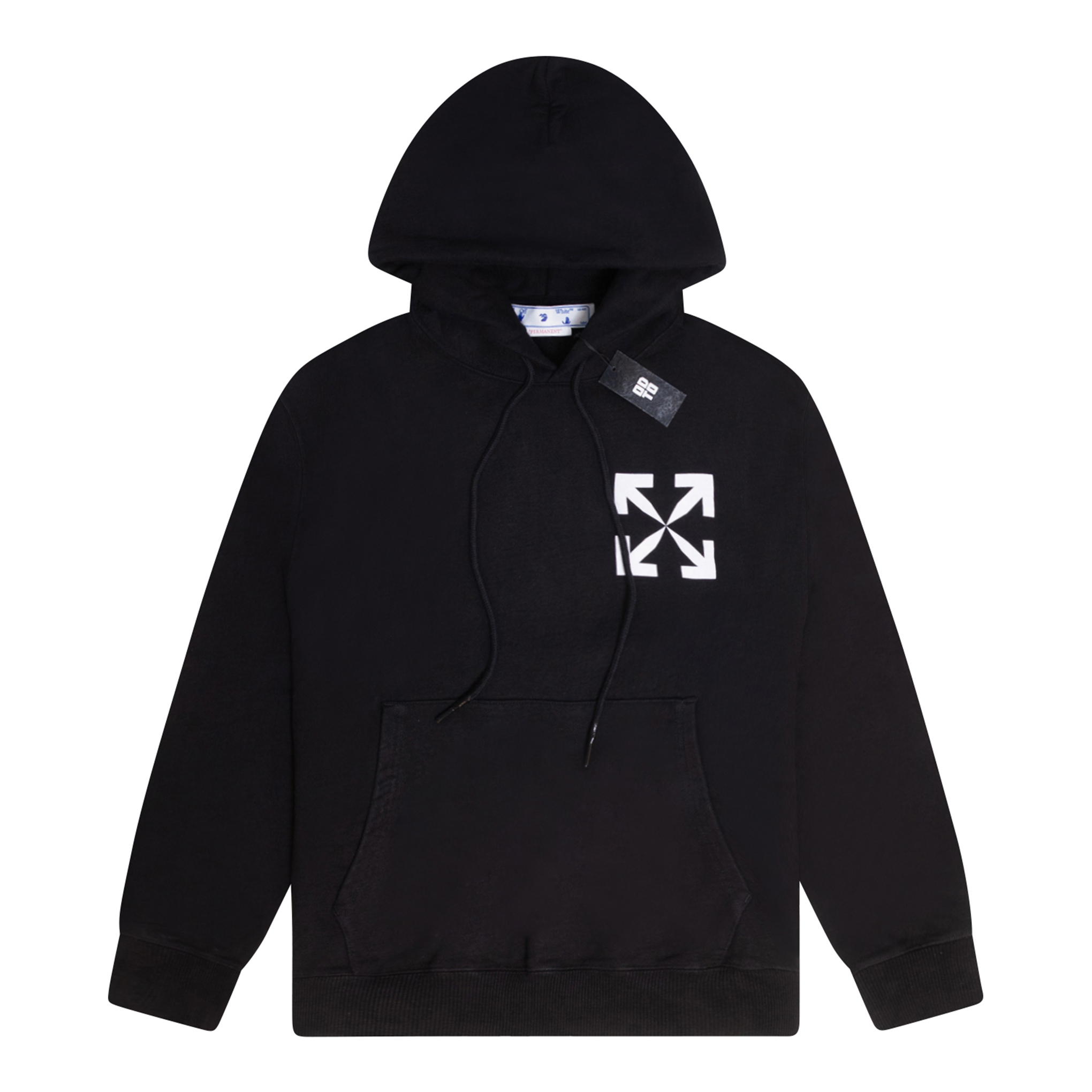 OFF-WHITE SINGLE ARROW OVER HOODIE BLACK