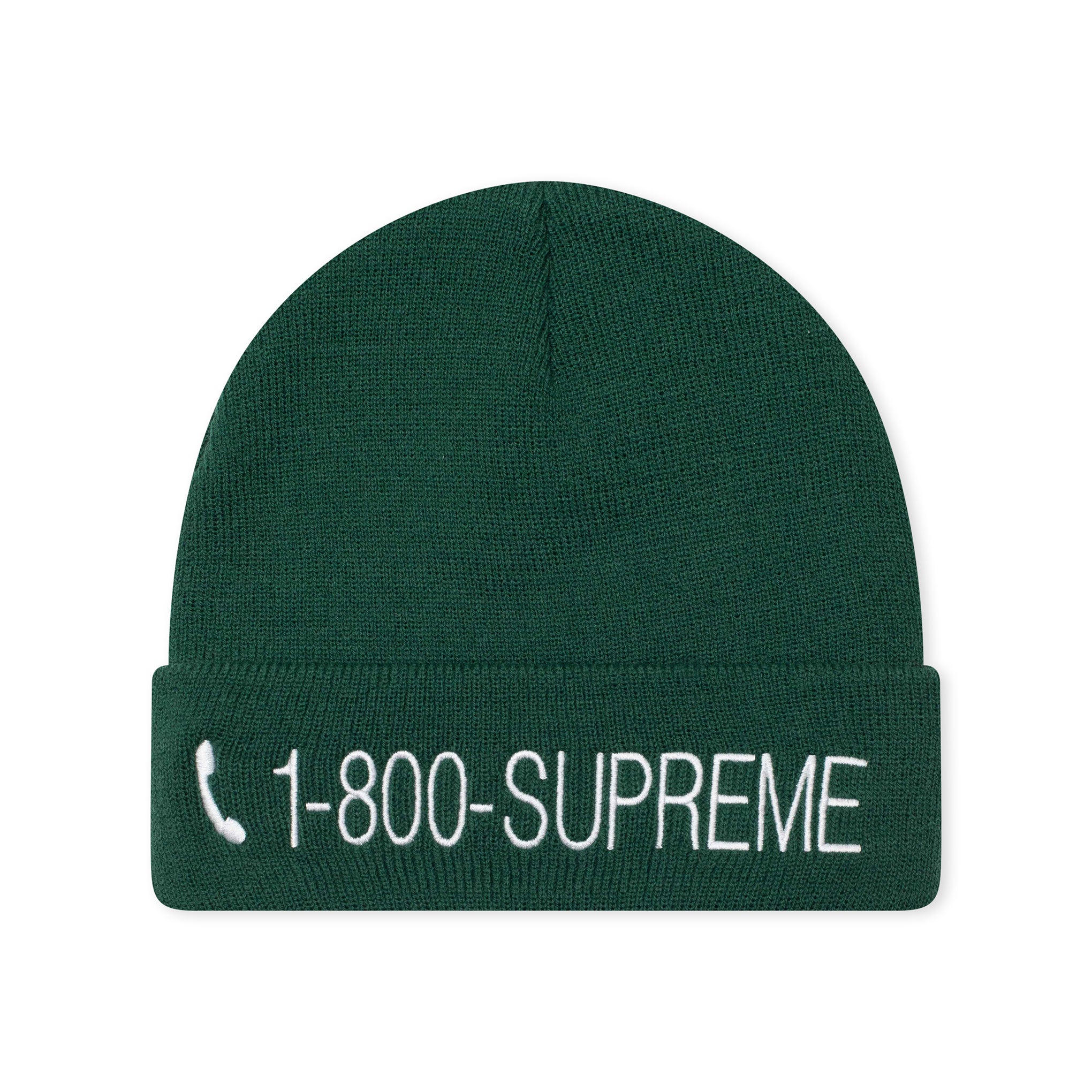 SUPREME 1-800 BEANIE GREEN