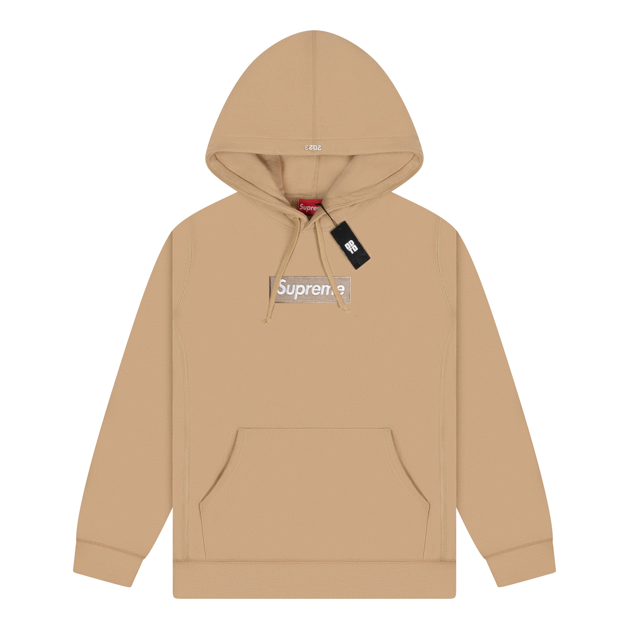 SUPREME FW23 BOX LOGO HOODIE DARK SAND