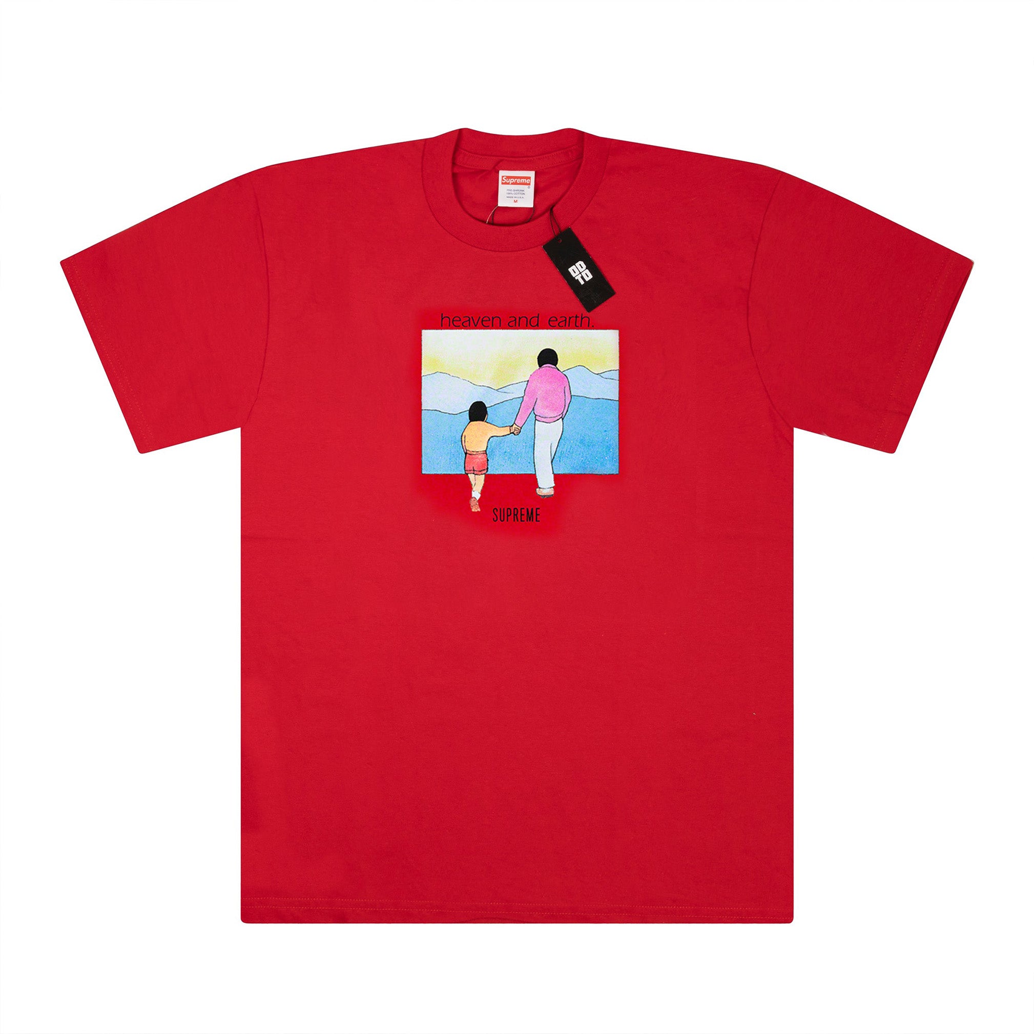 SUPREME HEAVEN AND EARTH TEE RED