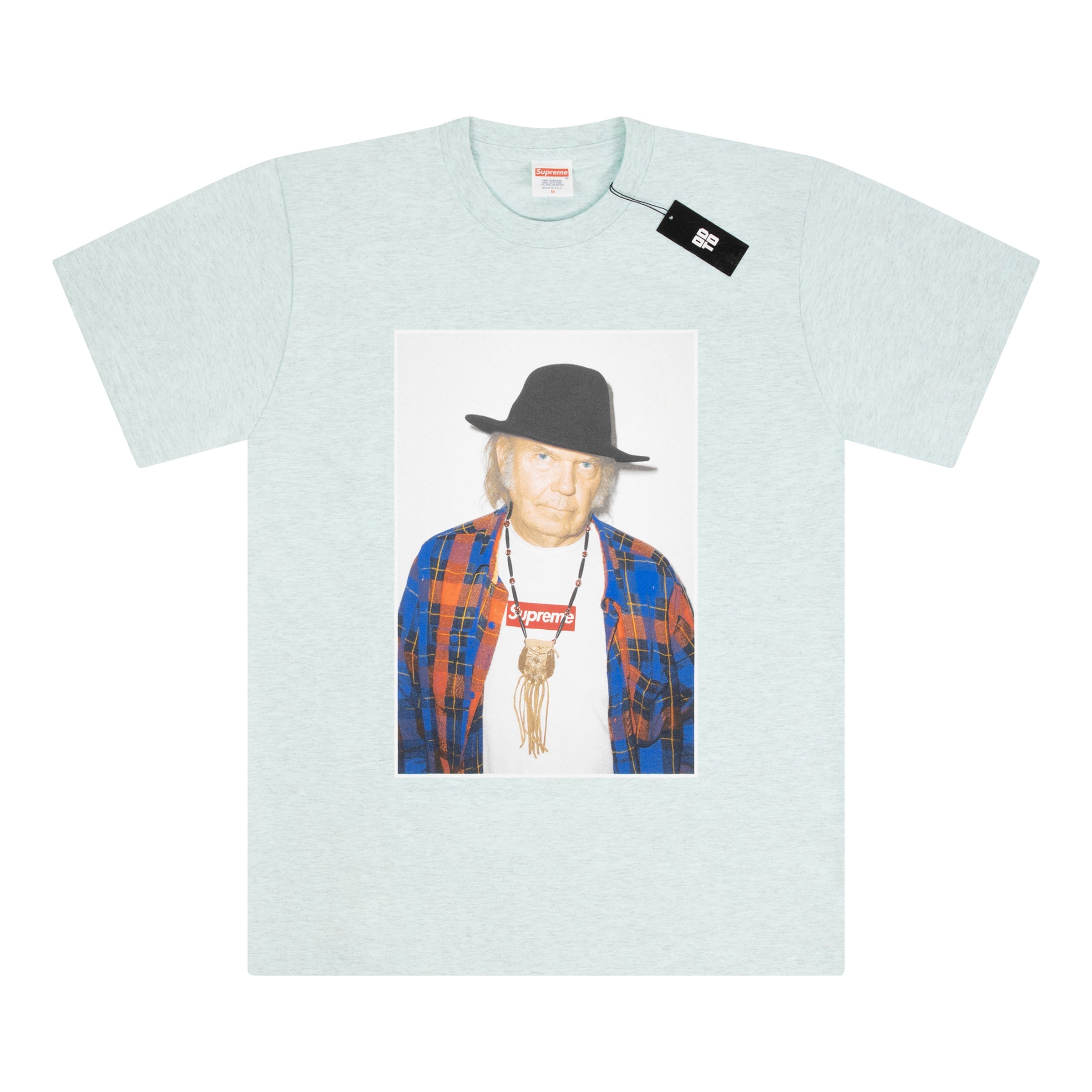 SUPREME NEIL YOUNG TEE SEAFOAM