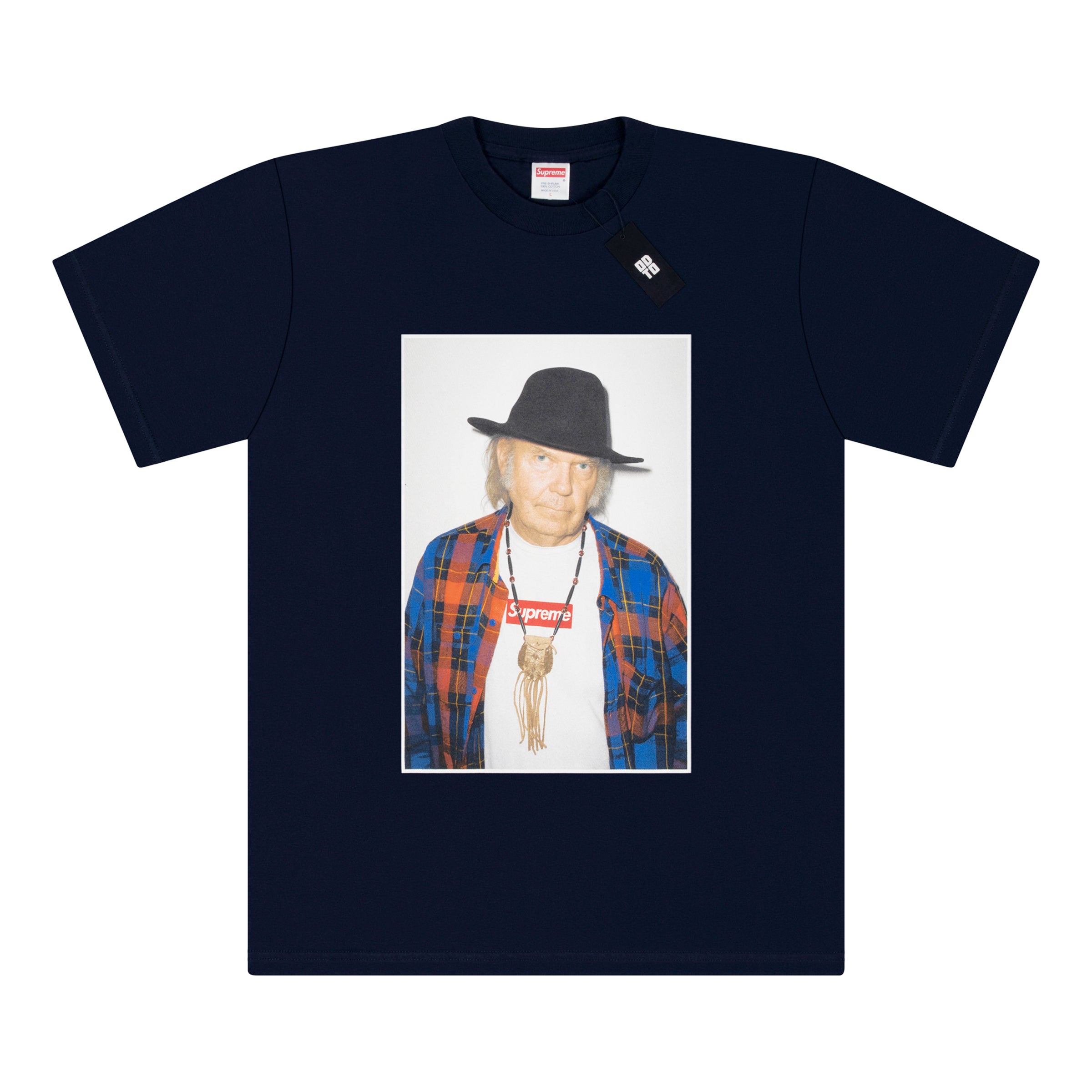 SUPREME NEIL YOUNG TEE NAVY