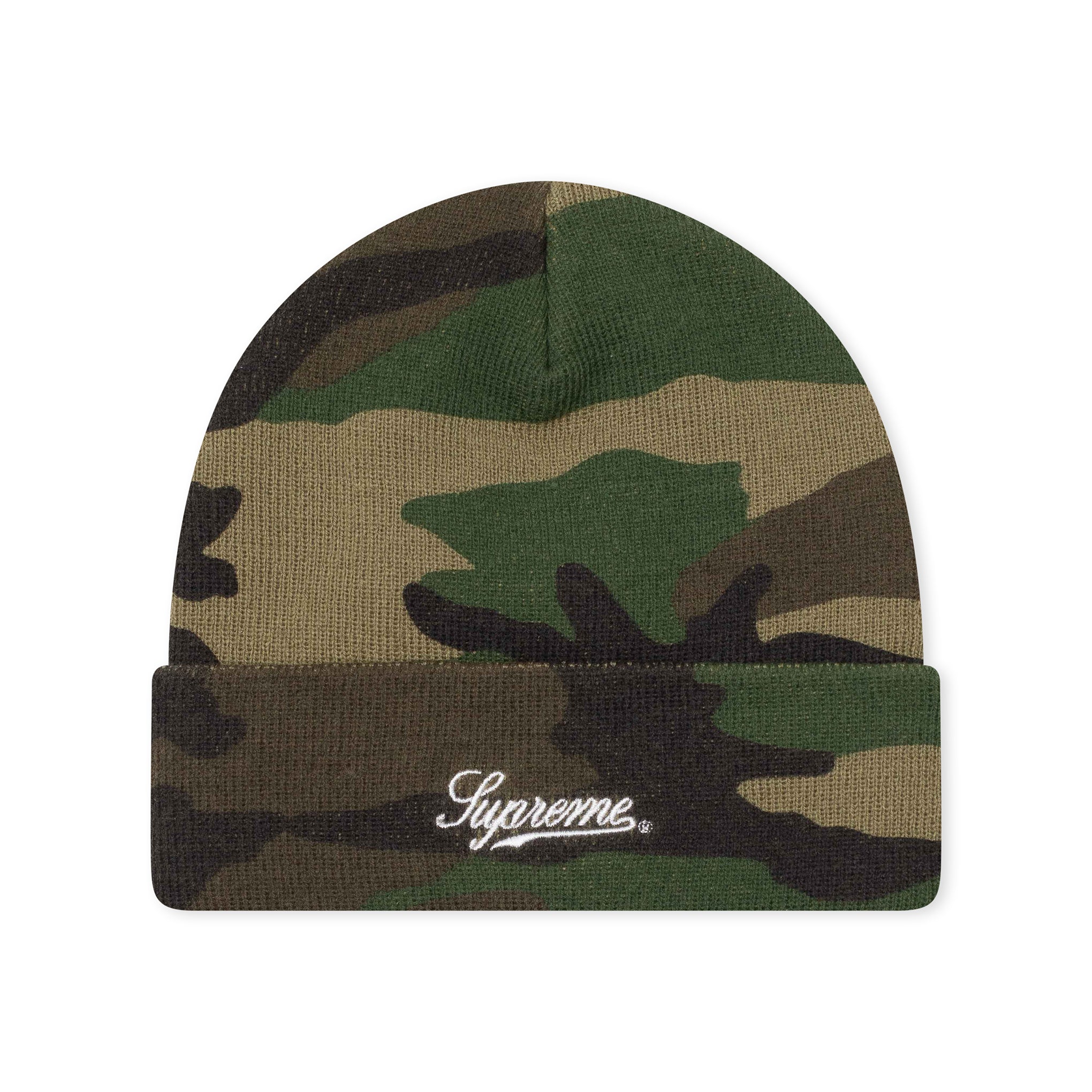 SUPREME NY PATCH BEANIE CAMO