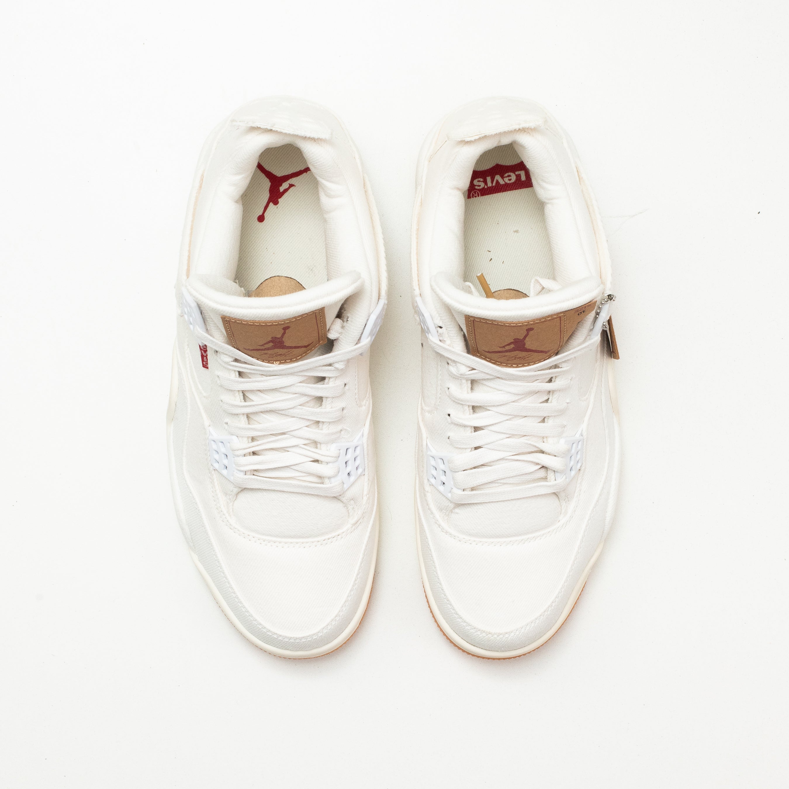 AIR JORDAN 4 LEVI'S WHITE DENIM [FLAWED - SIZE 10]