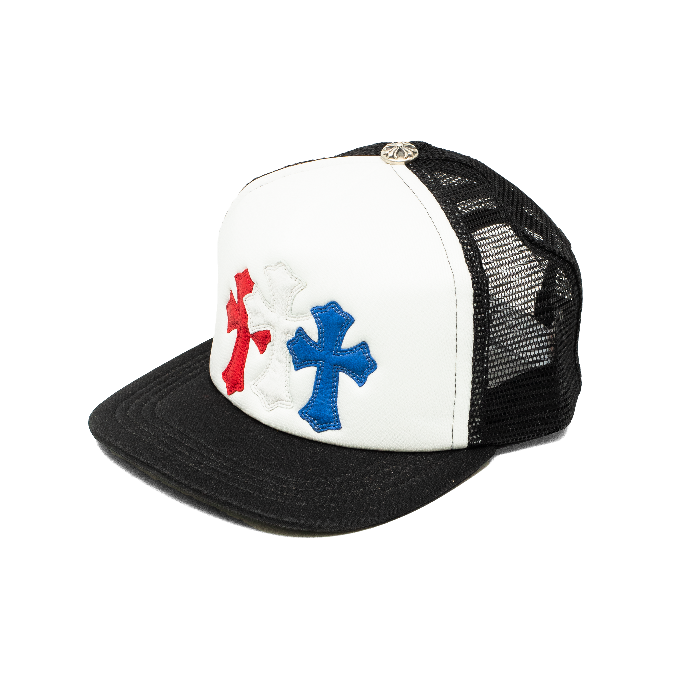 CHROME HEARTS CEMETERY CROSS PATCH TRUCKER HAT – ODTO