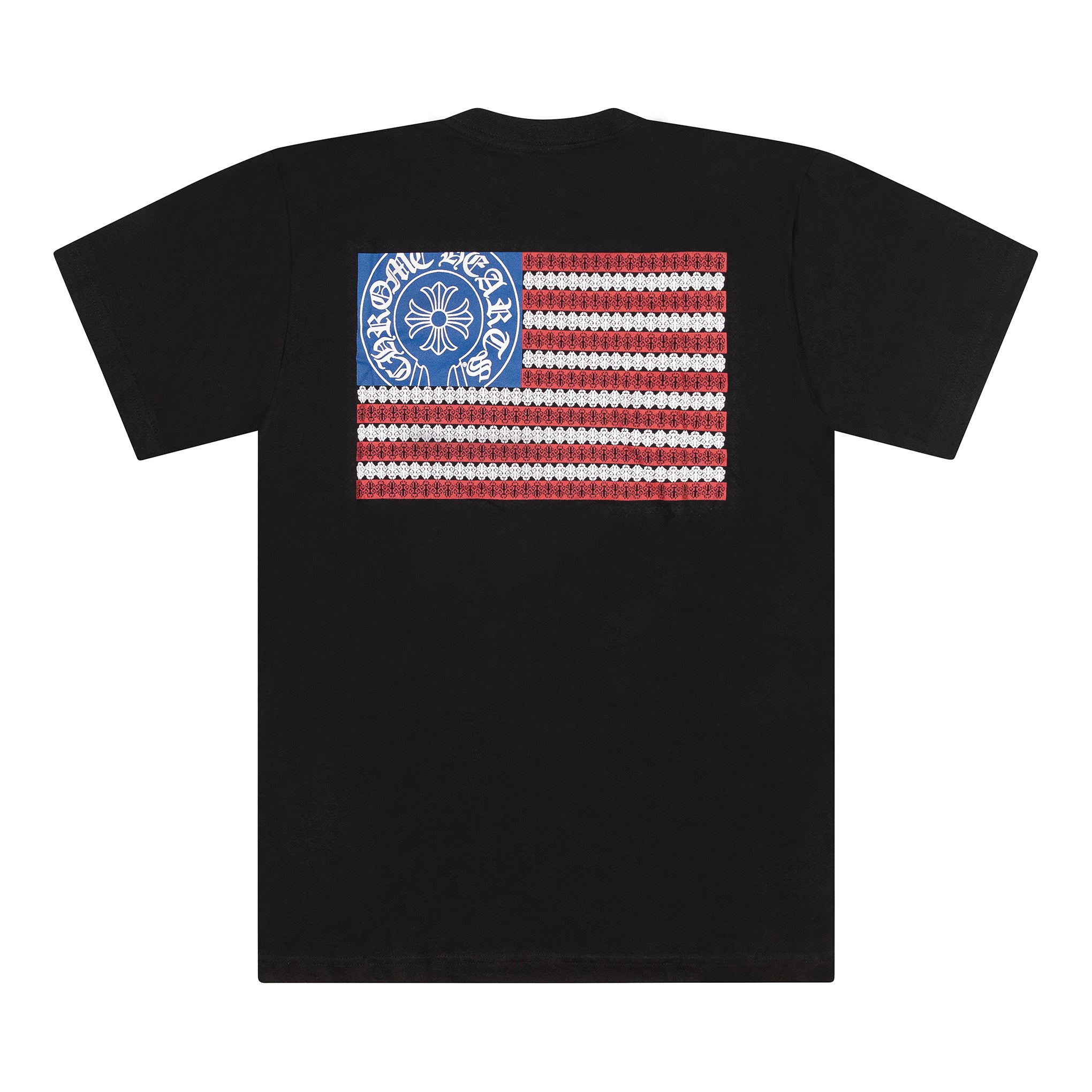 CHROME HEARTS AMERICAN FLAG DAGGER TEE BLACK