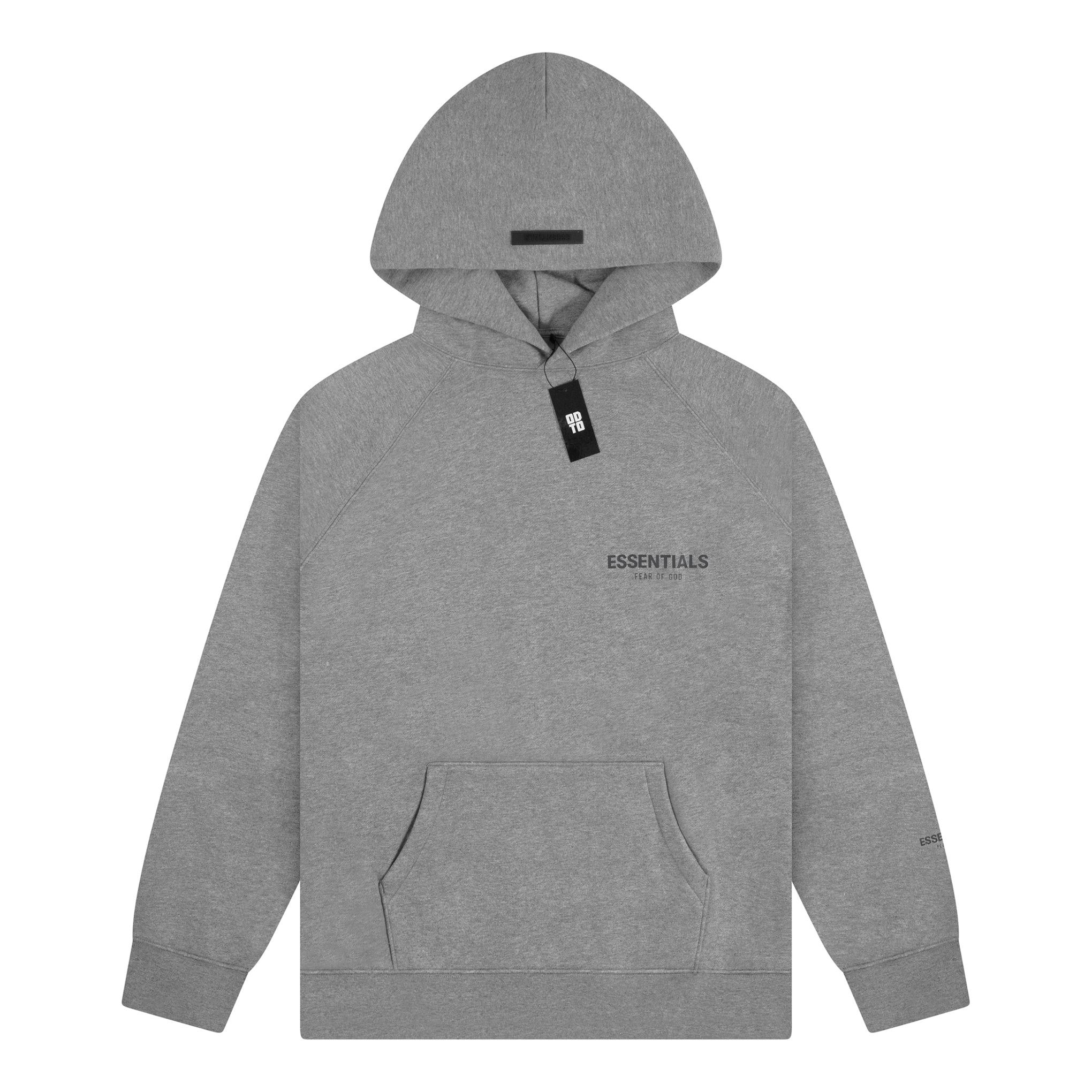 ESSENTIALS CORE HOODIE DARK HEATHER OATMEAL