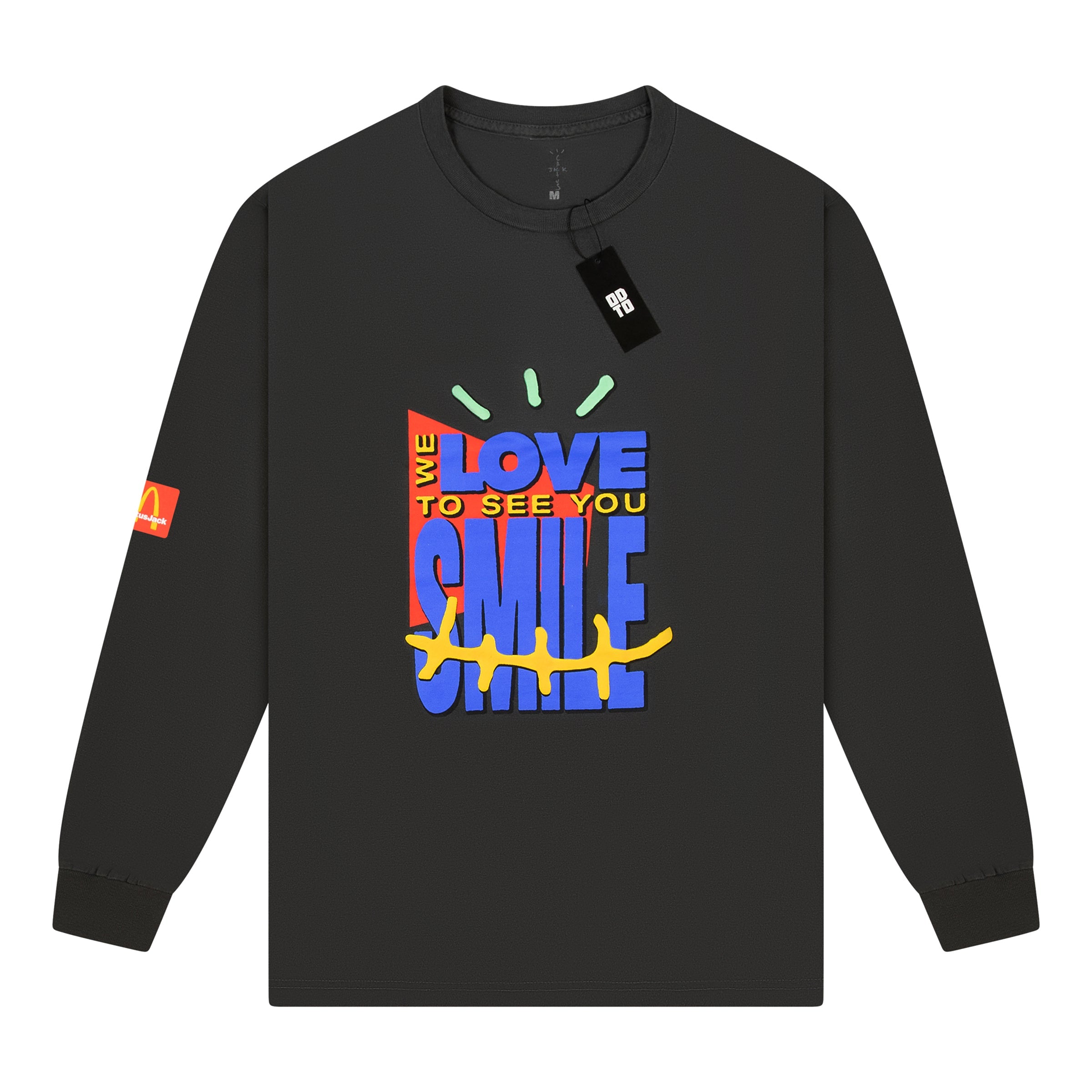 CACTUS JACK MCDONALD'S SMILE L/S TEE BLACK