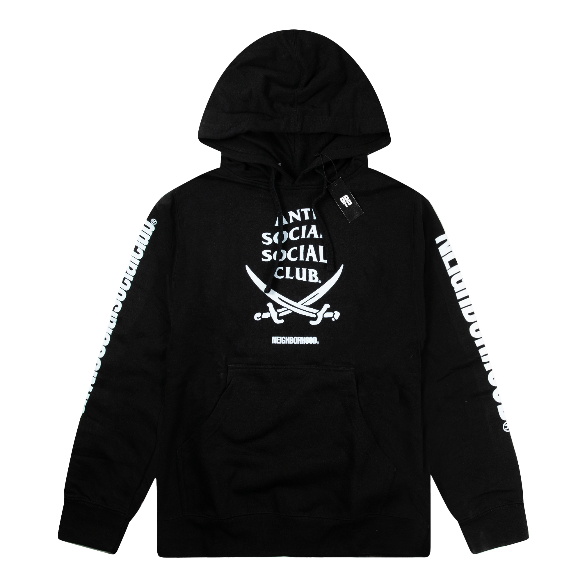 ASSC NEIGHBORHOOD 6IX HOODIE BLACK