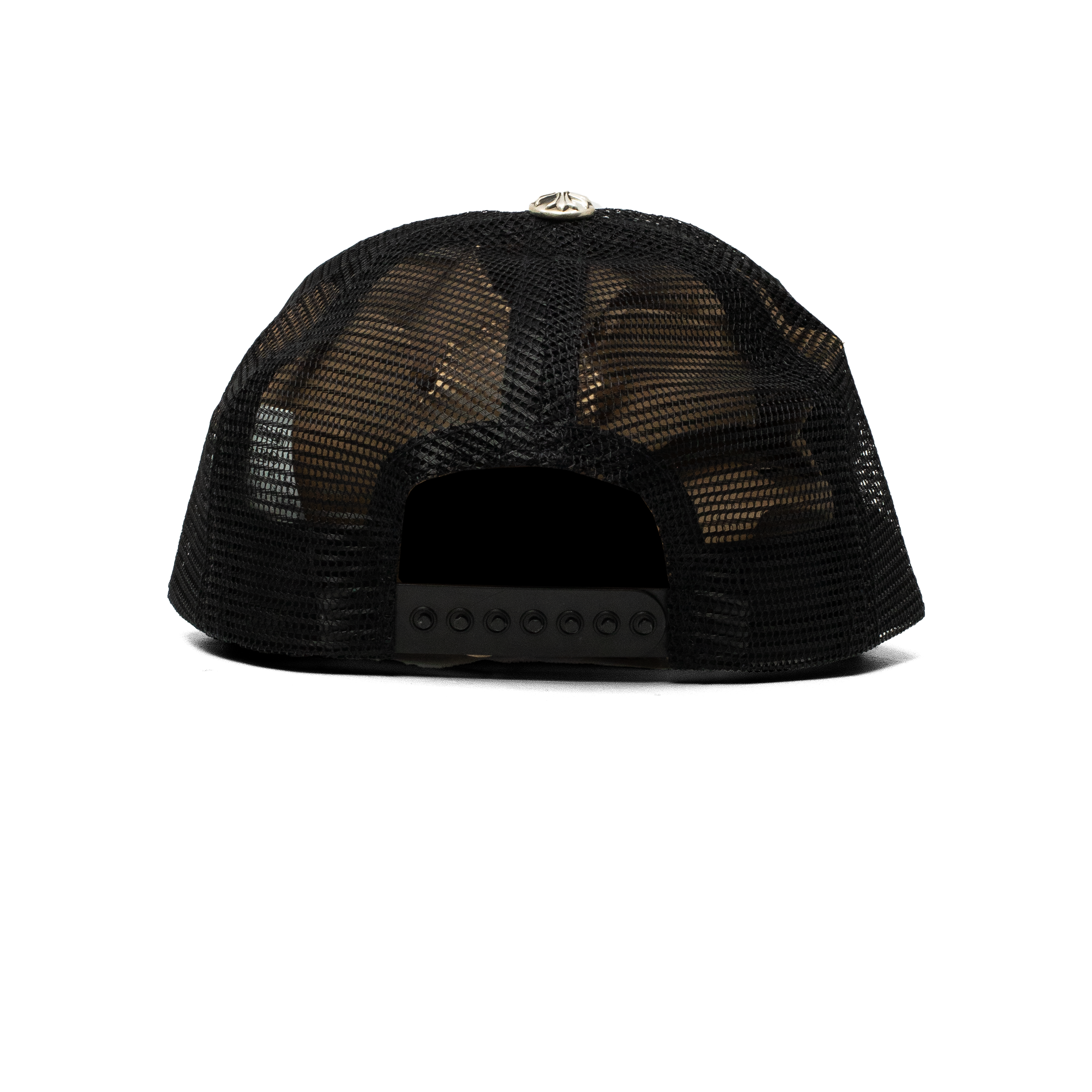 CHROME HEARTS FUCK HOLLYWOOD TRUCKER HAT WHITE