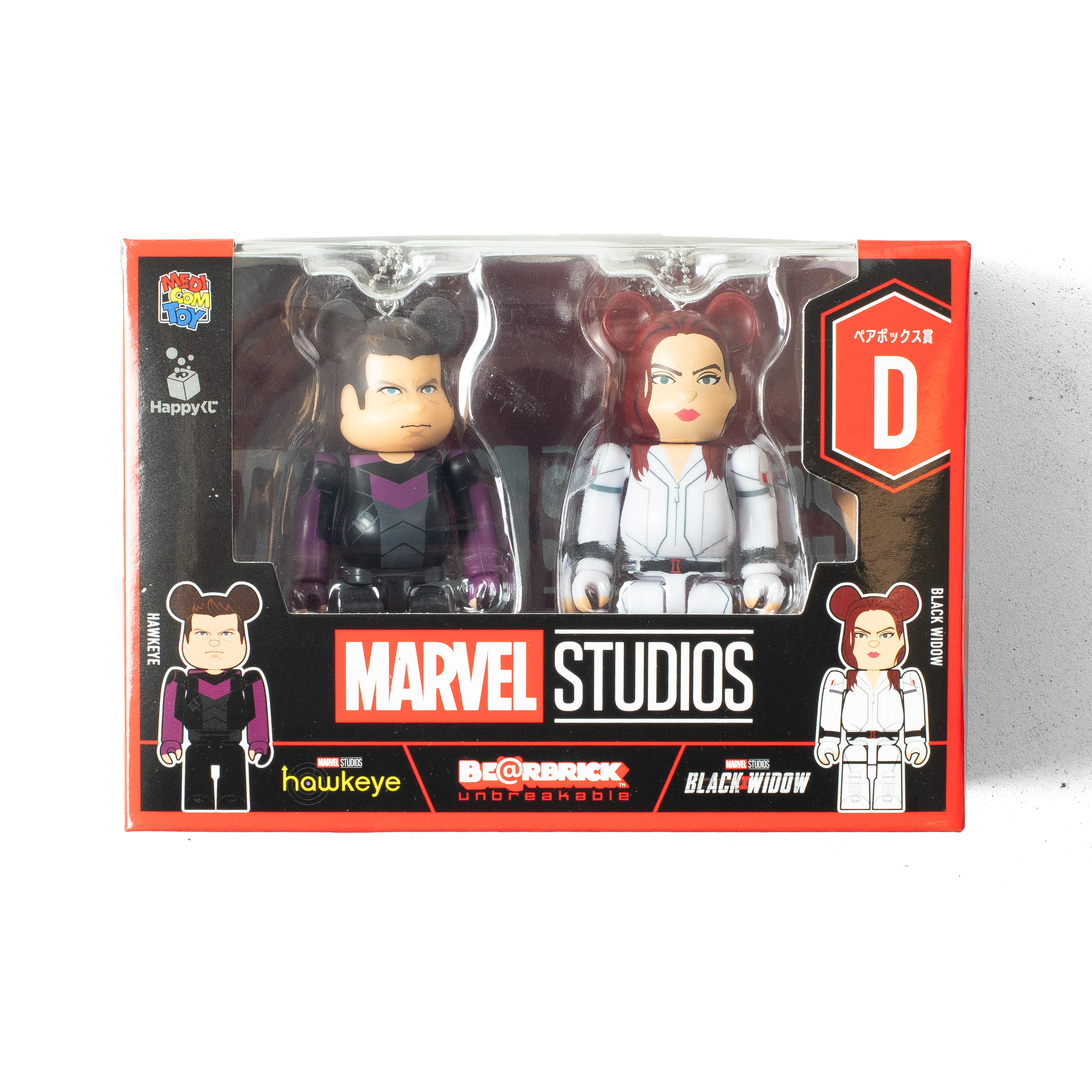BEARBRICK MARVEL 100% KEYCHAIN SET D