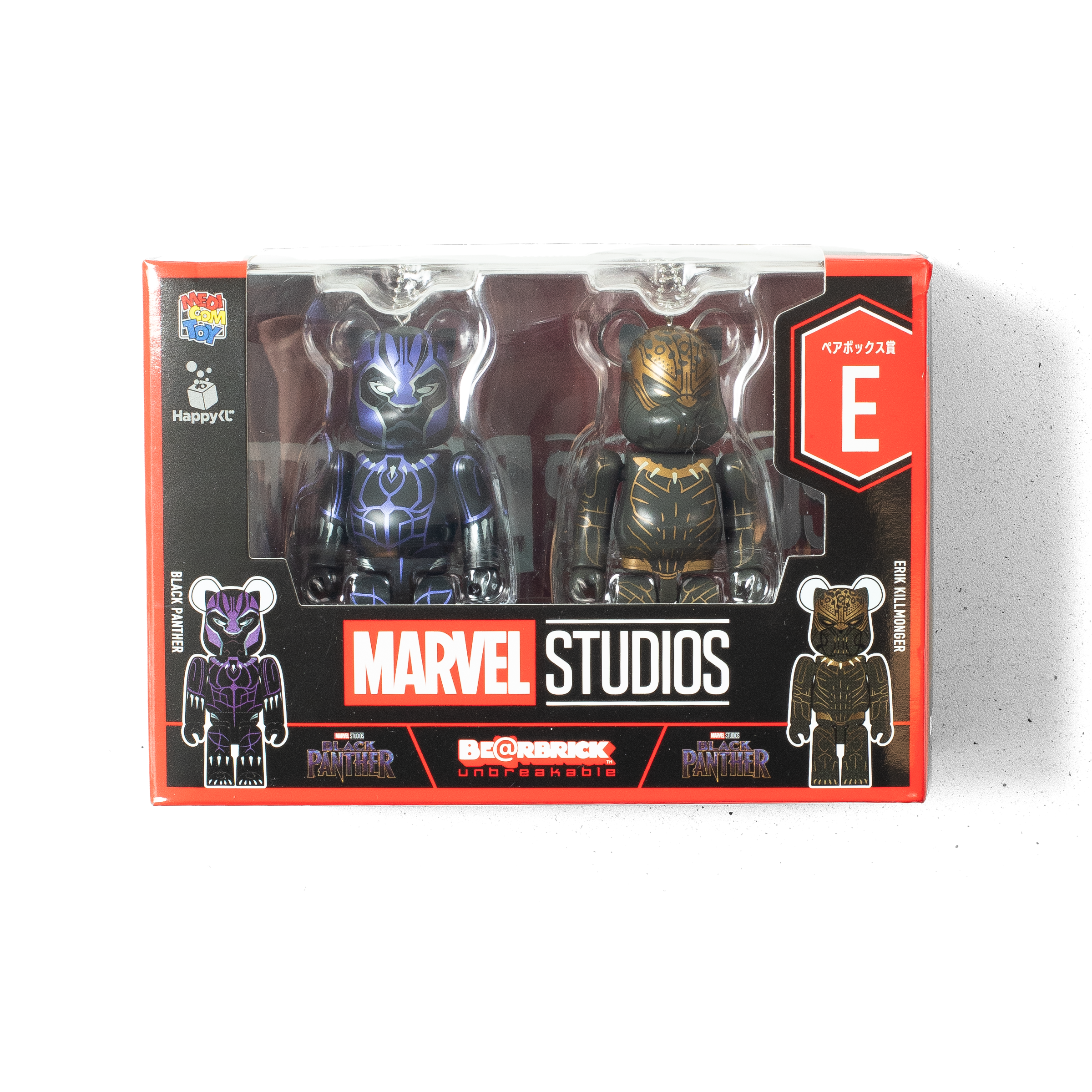 BEARBRICK MARVEL 100% KEYCHAIN SET E