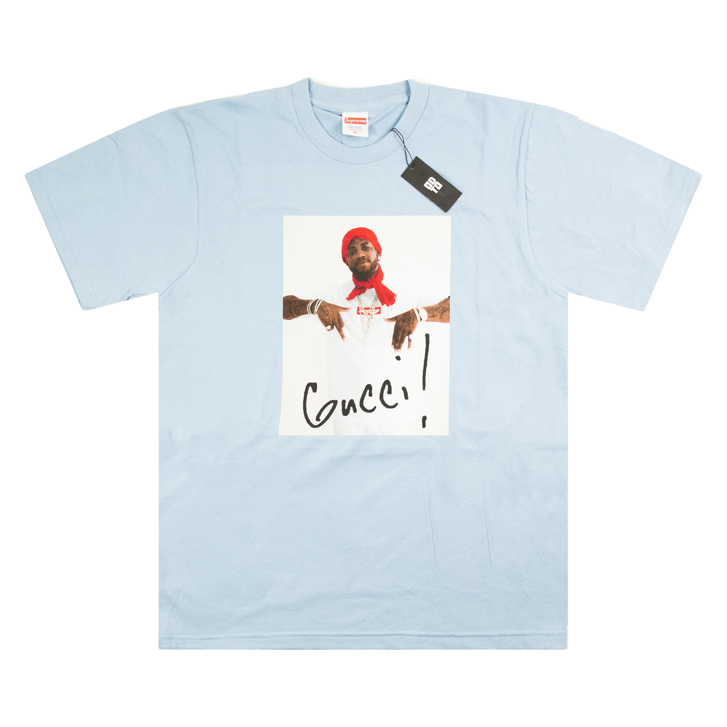 SUPREME GUCCI MANE TEE LIGHT BLUE