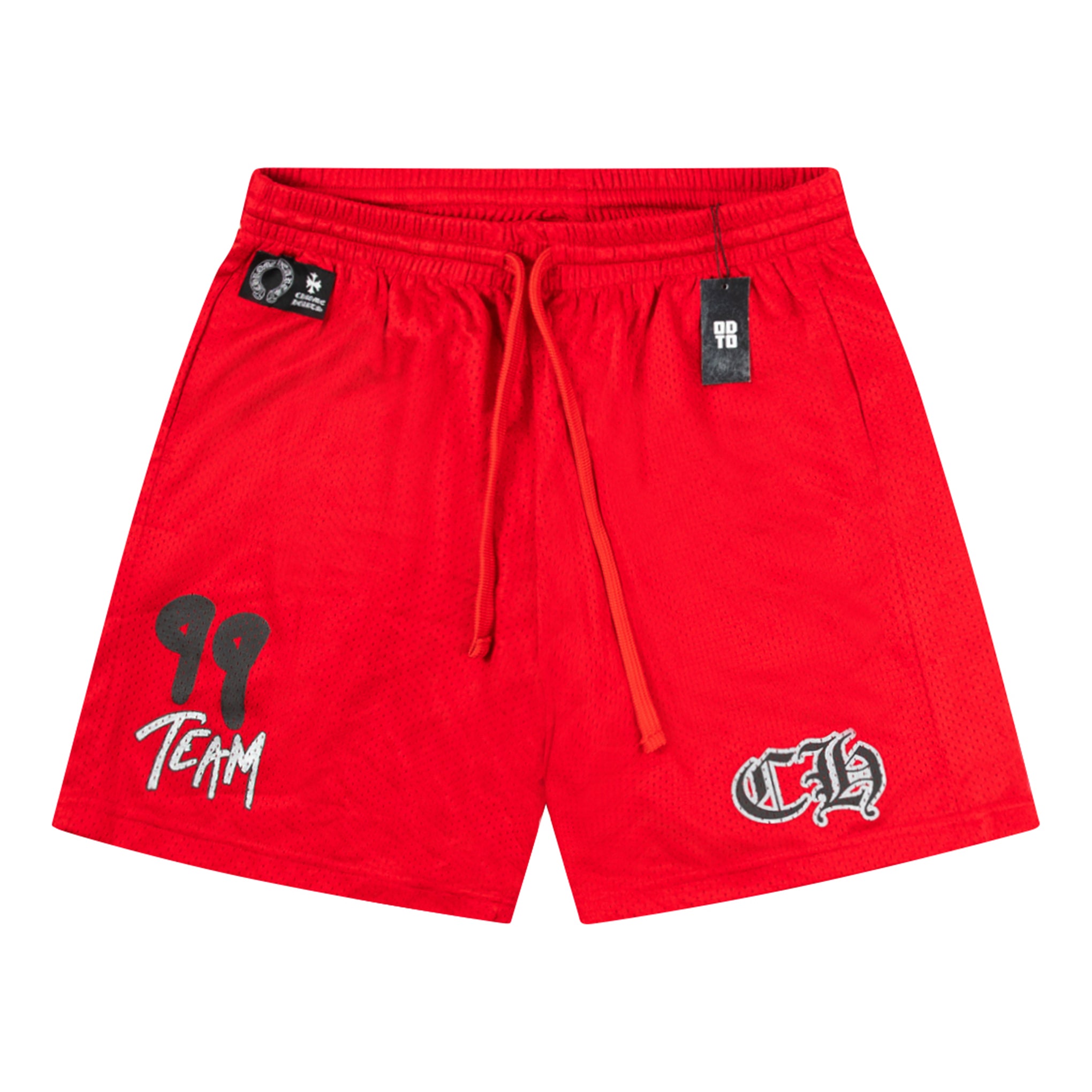 CHROME HEARTS MATTY BOY SPORTS MESH SHORTS RED