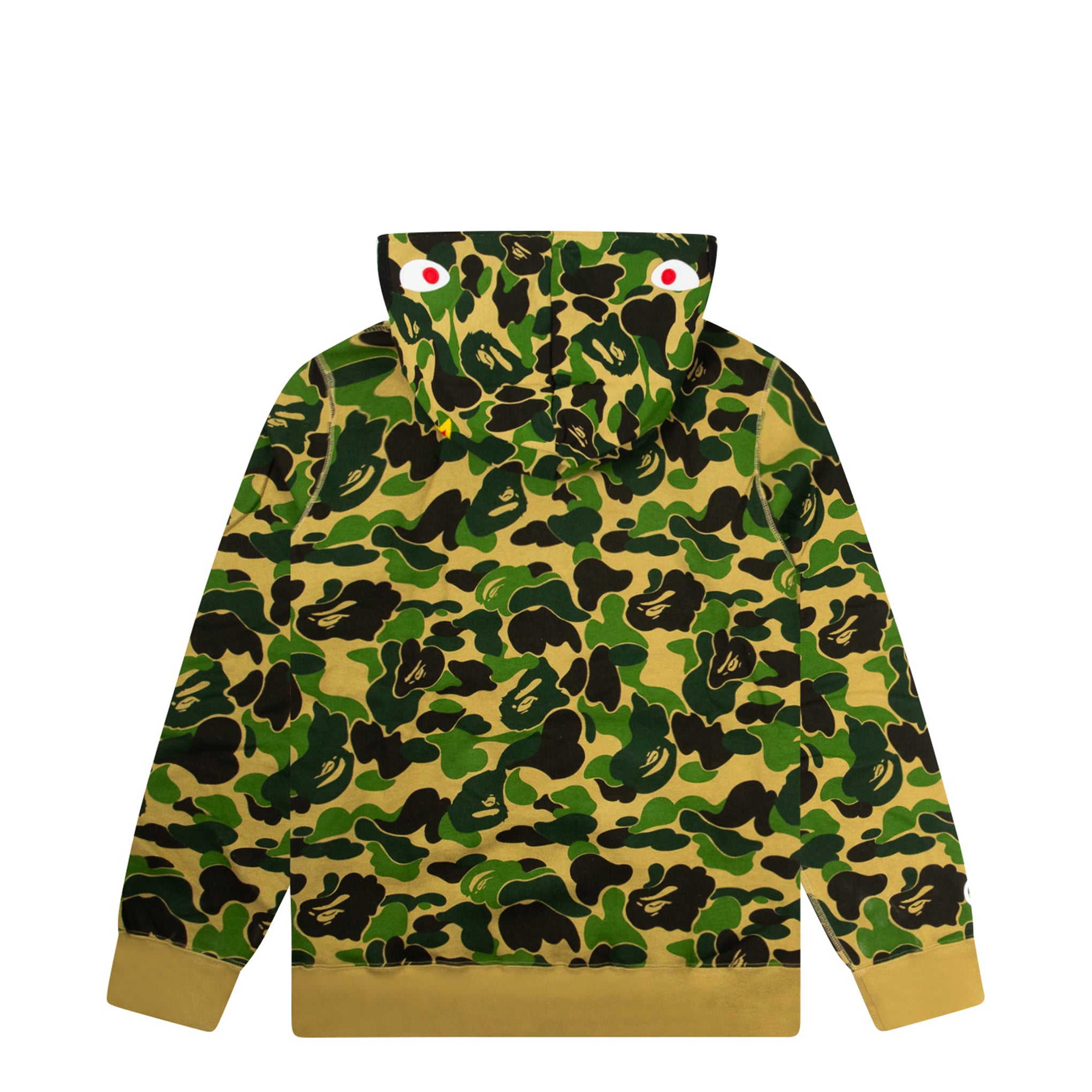 BAPE ABC CAMO SHARK FULL ZIP HOODIE GREEN