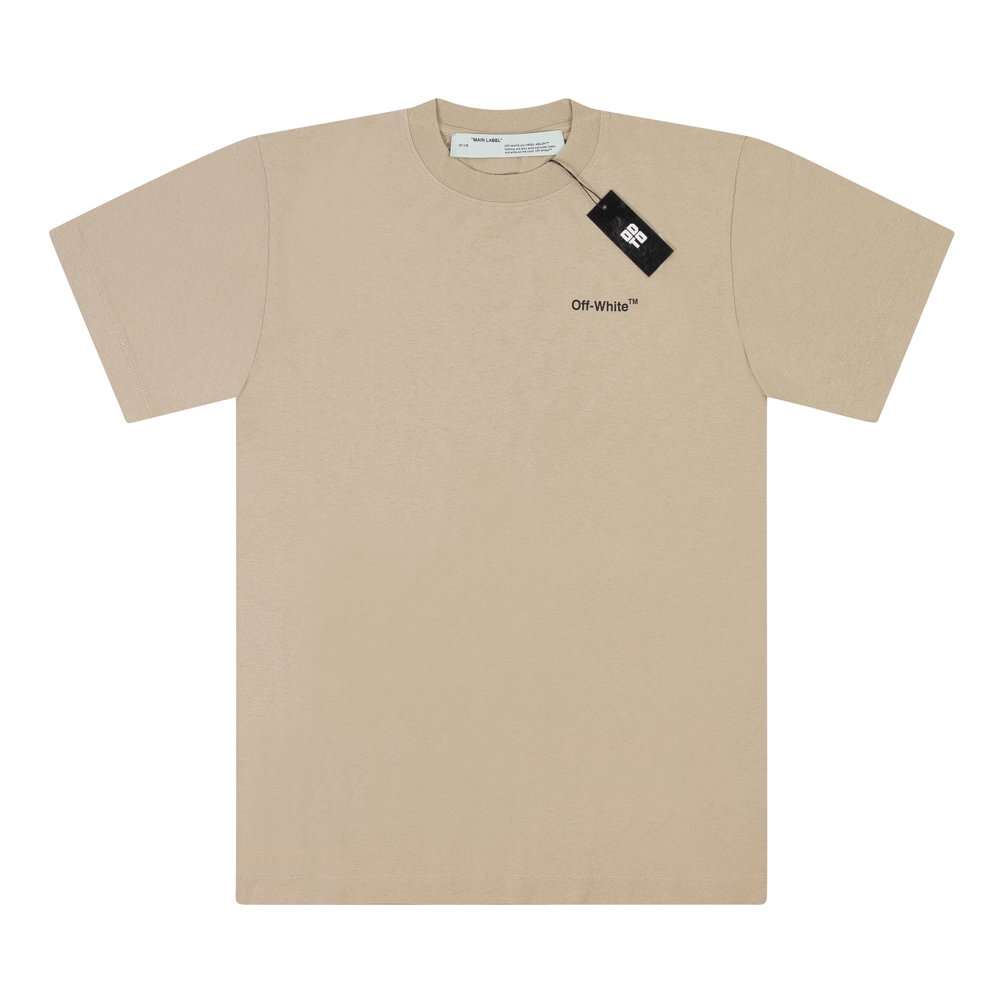 OFF-WHITE OUTLINED ARROW TEE TAN – ODTO