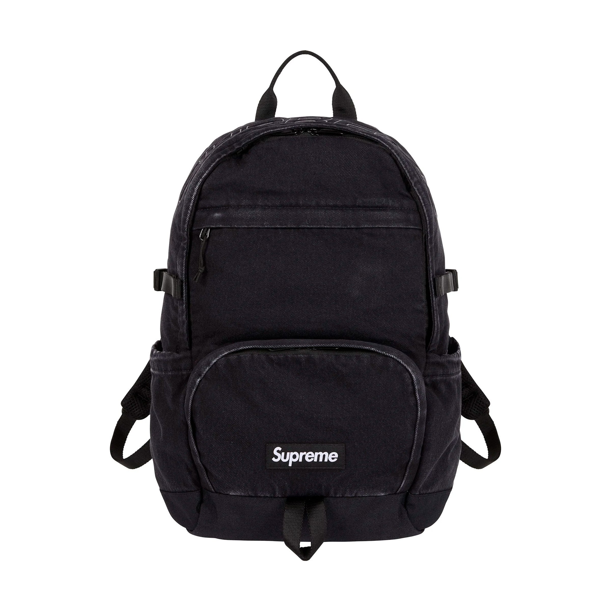 SUPREME CORDURA DENIM BACKPACK BLACK