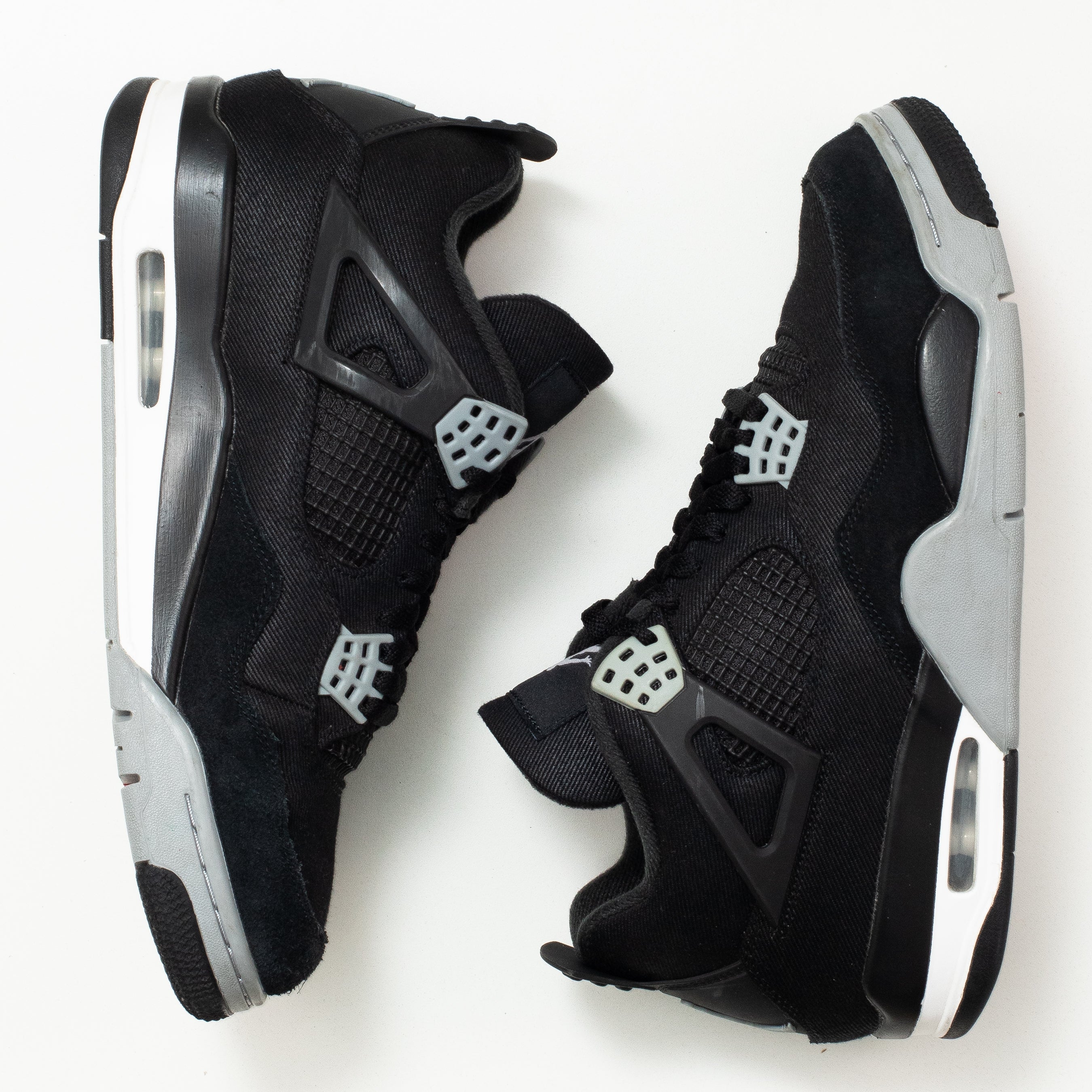 AIR JORDAN 4 BLACK CANVAS [USED - SIZE 10]