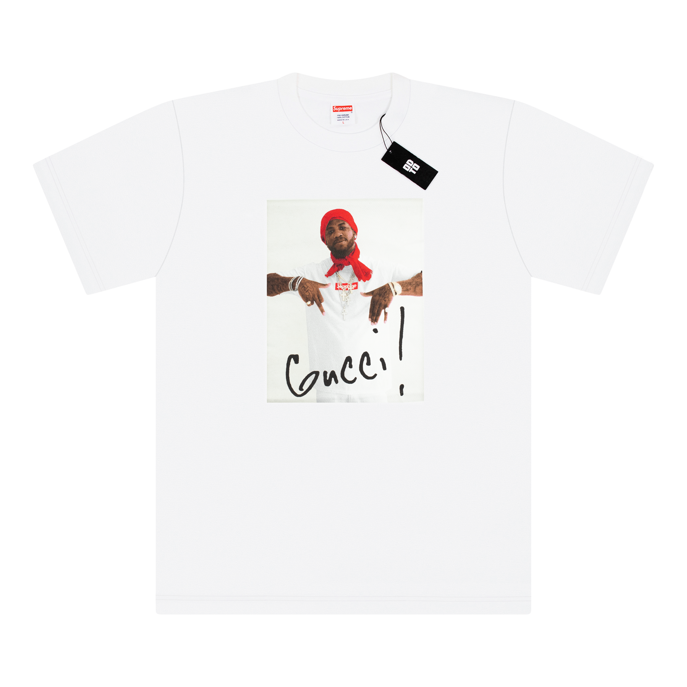 SUPREME GUCCI MANE TEE WHITE
