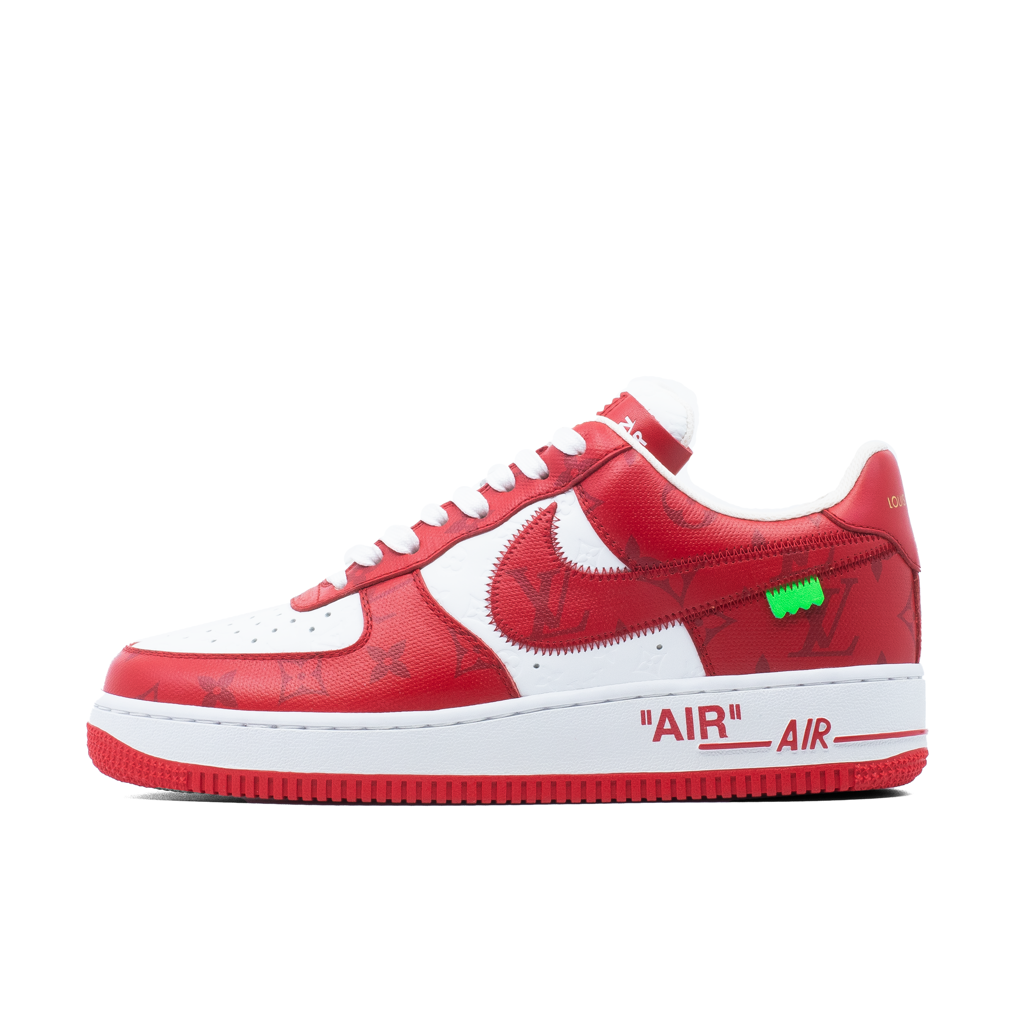 LOUIS VUITTON NIKE AIR FORCE 1 LOW RED