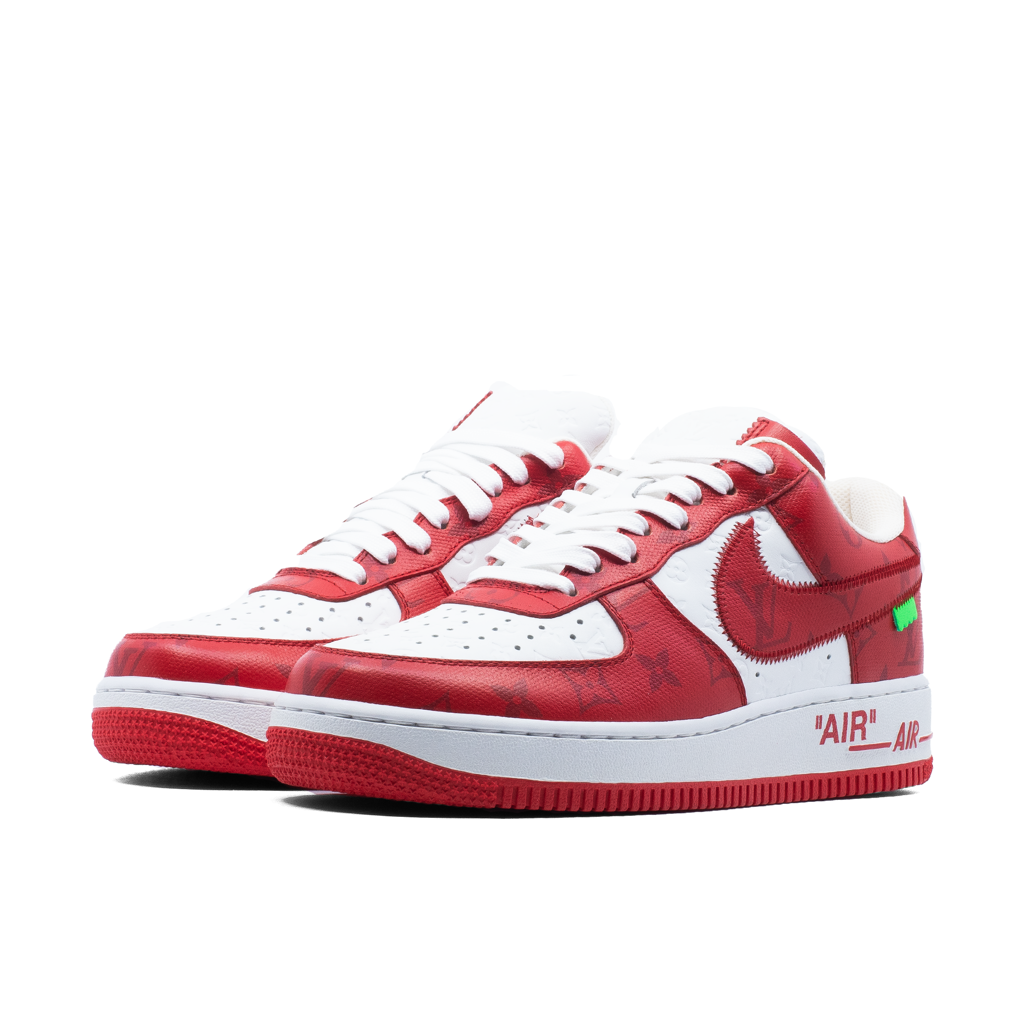 LOUIS VUITTON NIKE AIR FORCE 1 LOW RED