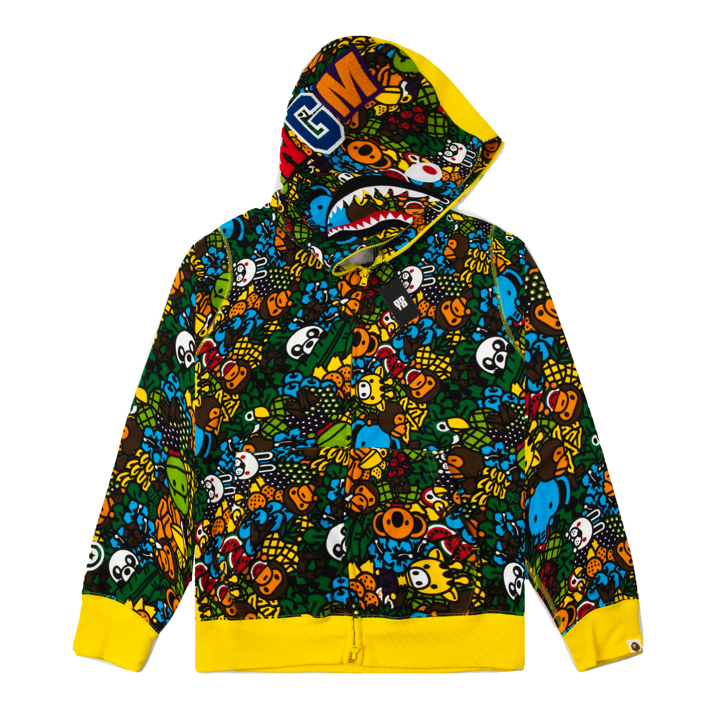BAPE MILO ALL ISLAND SHARK FULL ZIP HOODIE