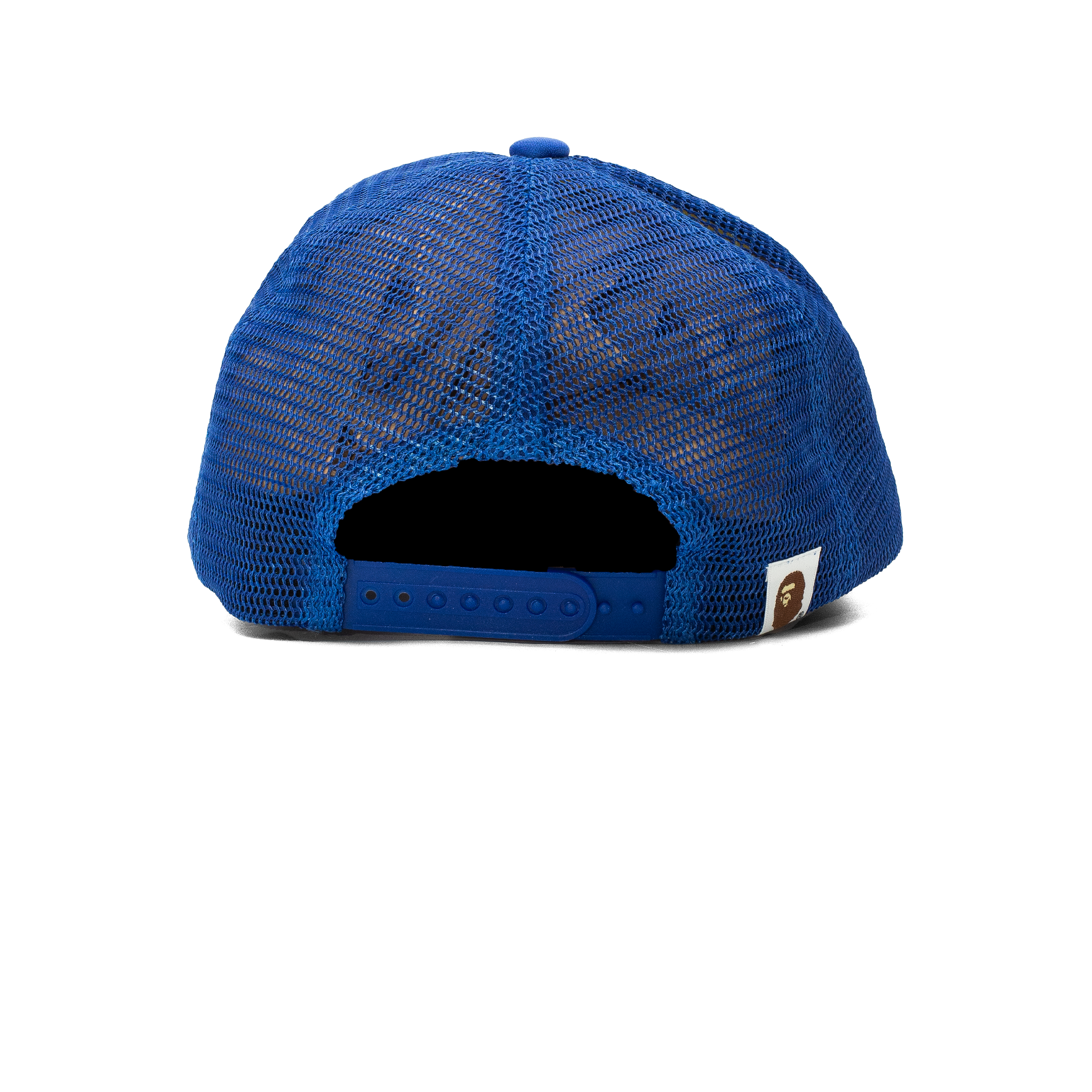 BAPE COLLEGE MESH TRUCKER BLUE