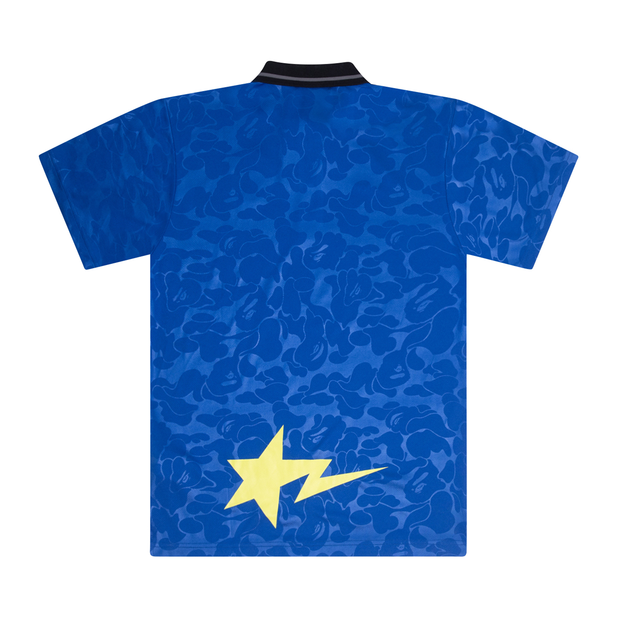 POLO BAPE SOCCER GAME RELAXED FIT AZUL
