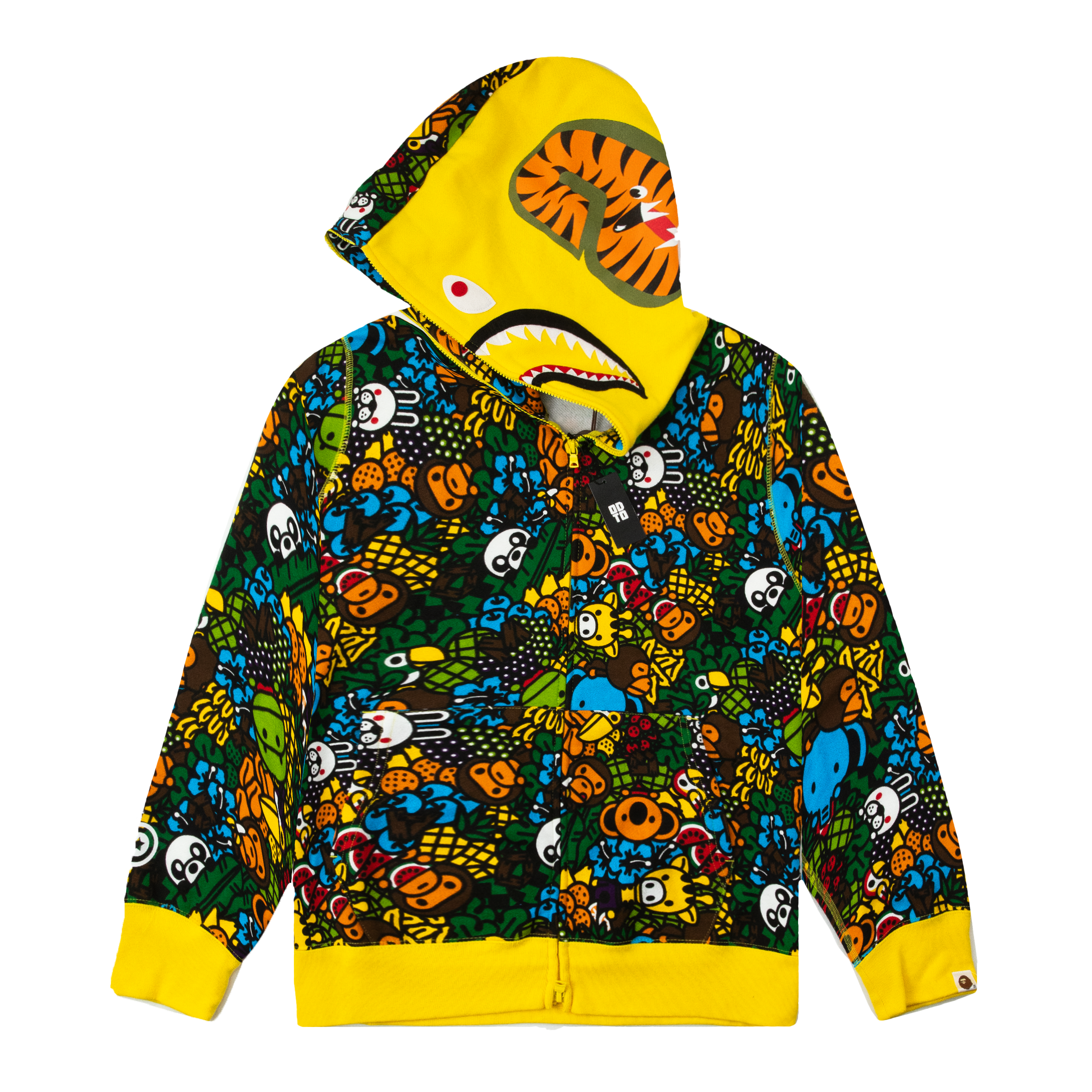 BAPE MILO ALL ISLAND SHARK FULL ZIP HOODIE