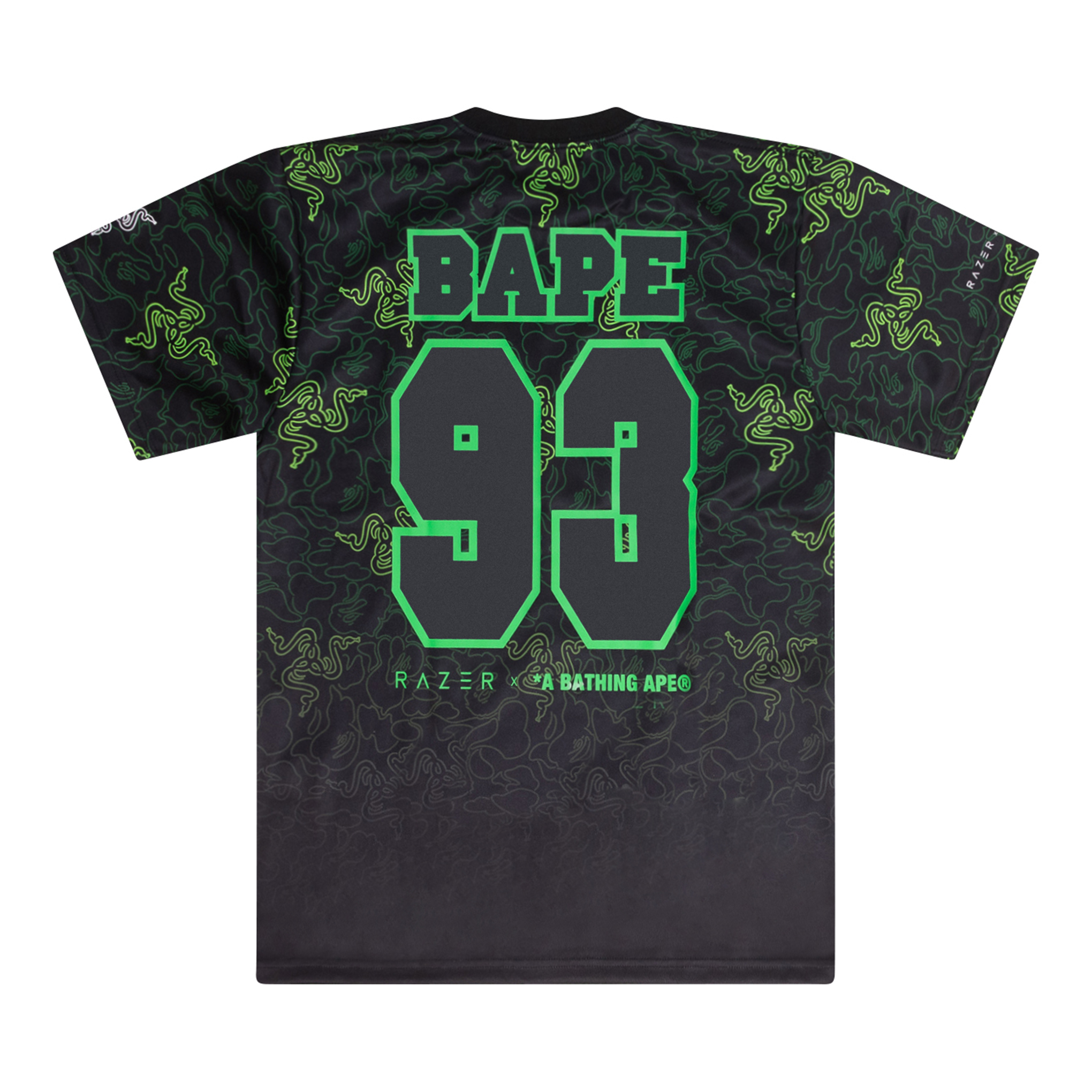BAPE RAZER NEON CAMO TEAM T 恤 绿色