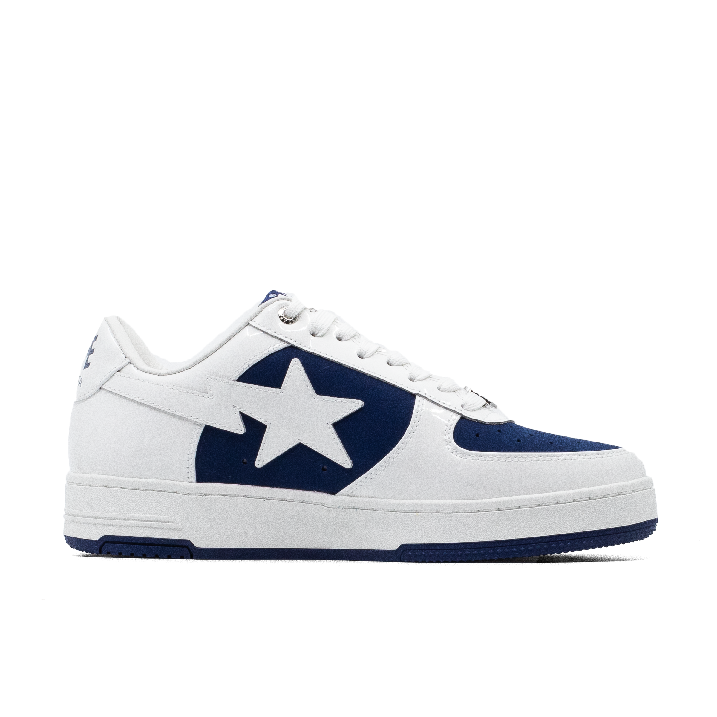 A BATHING APE BAPE STA LOW #6 WHITE NAVY