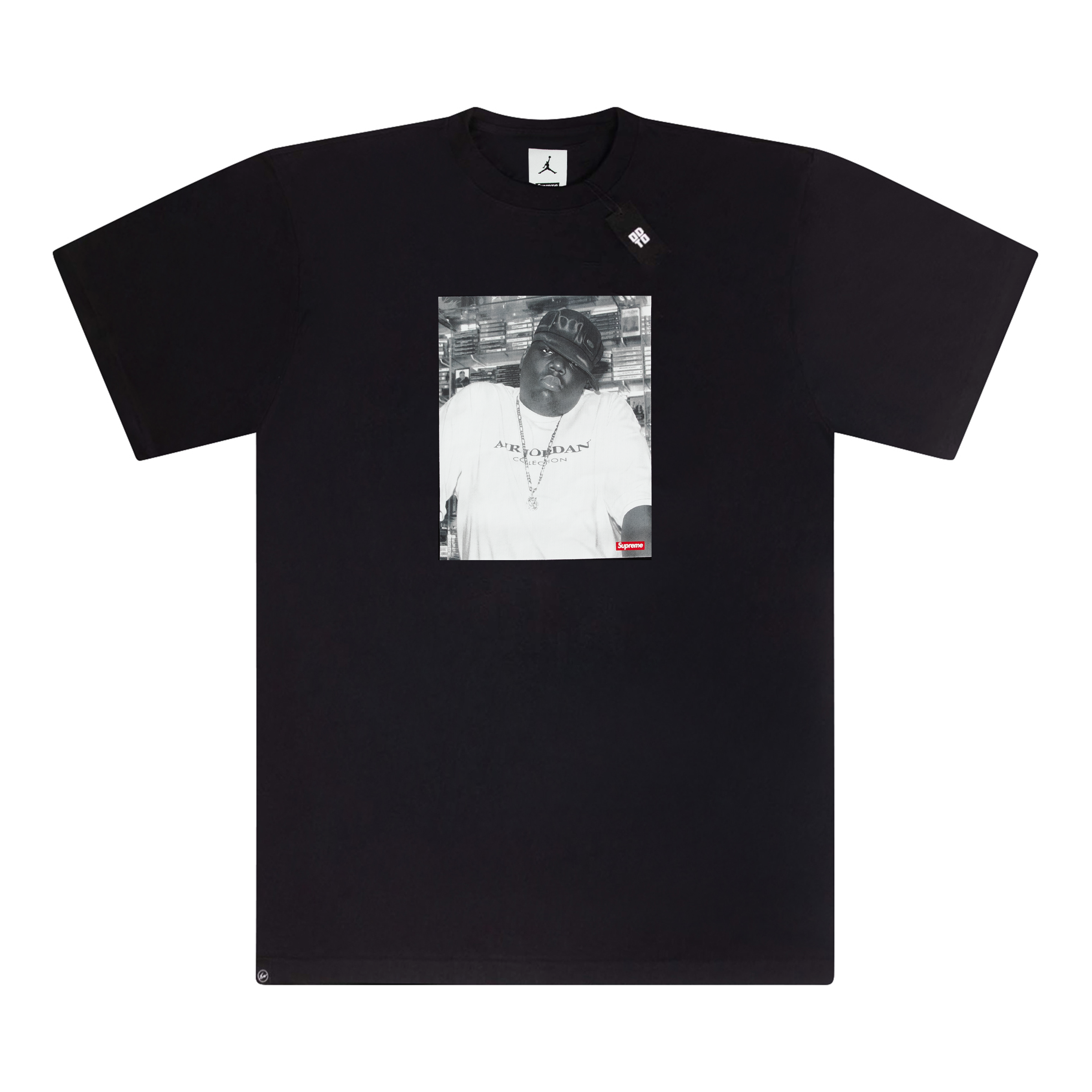 SUPREME JORDAN BIGGIE TEE BLACK