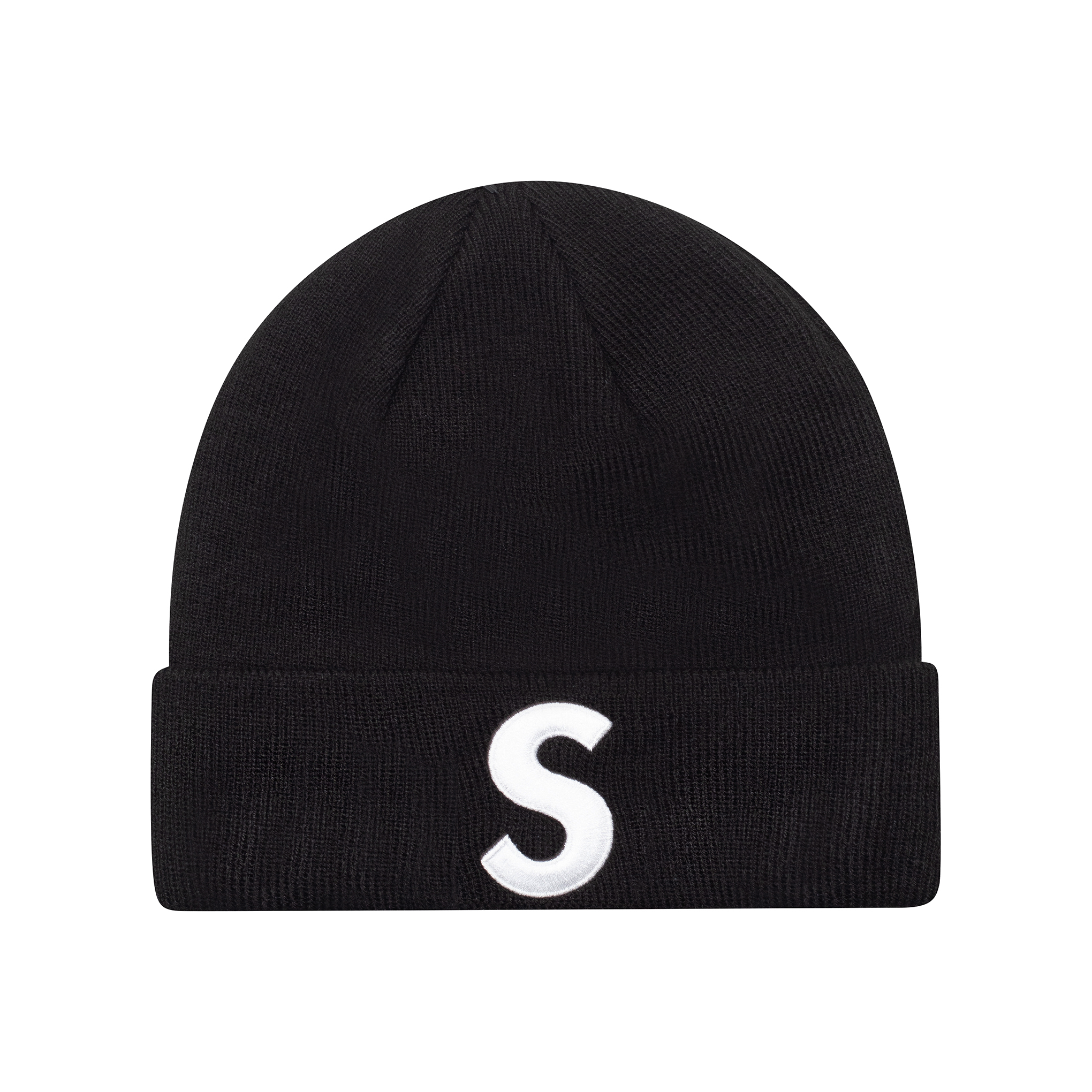 SUPREME NEW ERA S 徽标毛线帽黑色
